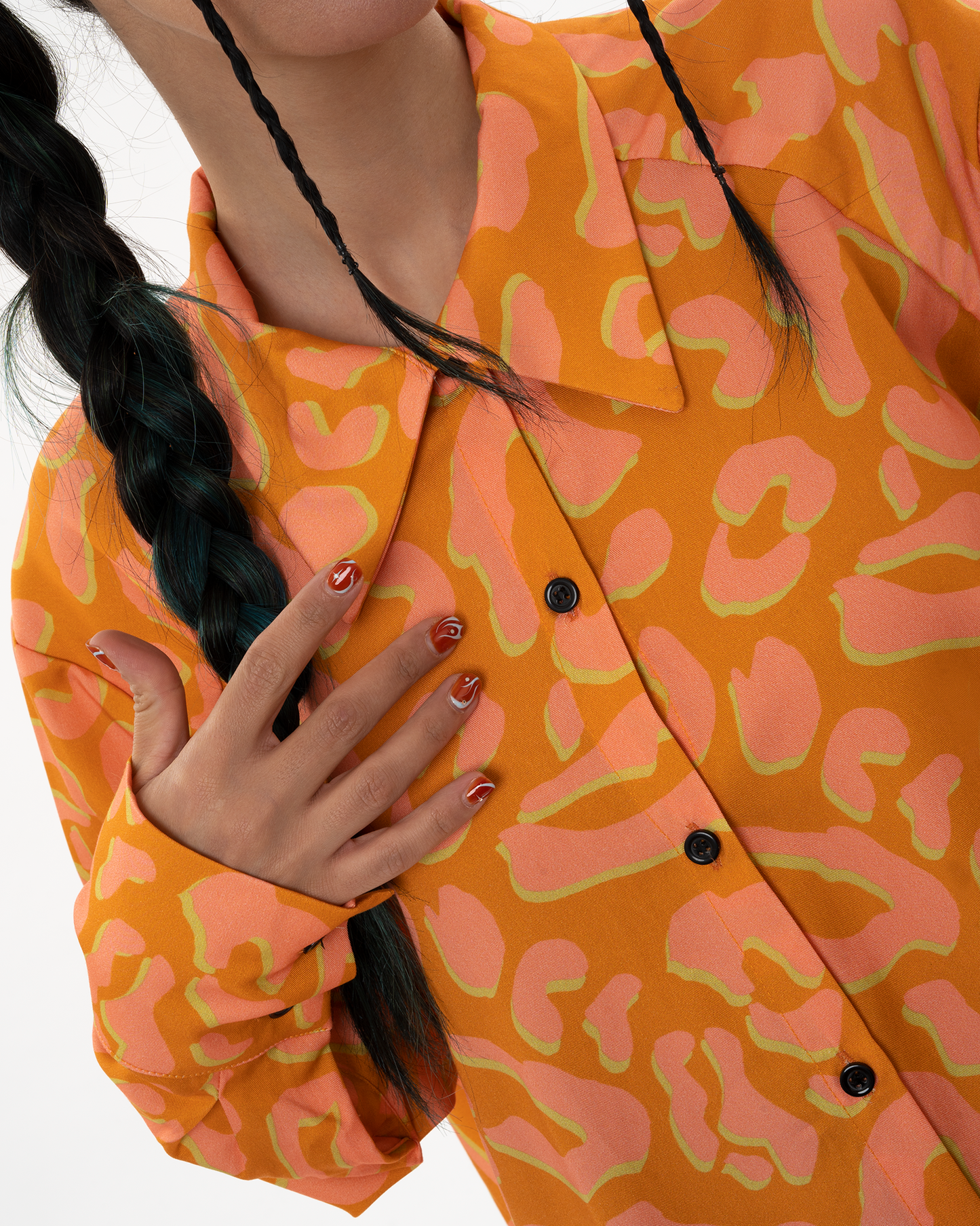 KLELIA ANDRALI oversized πουκάμισο με λεοπάρ print