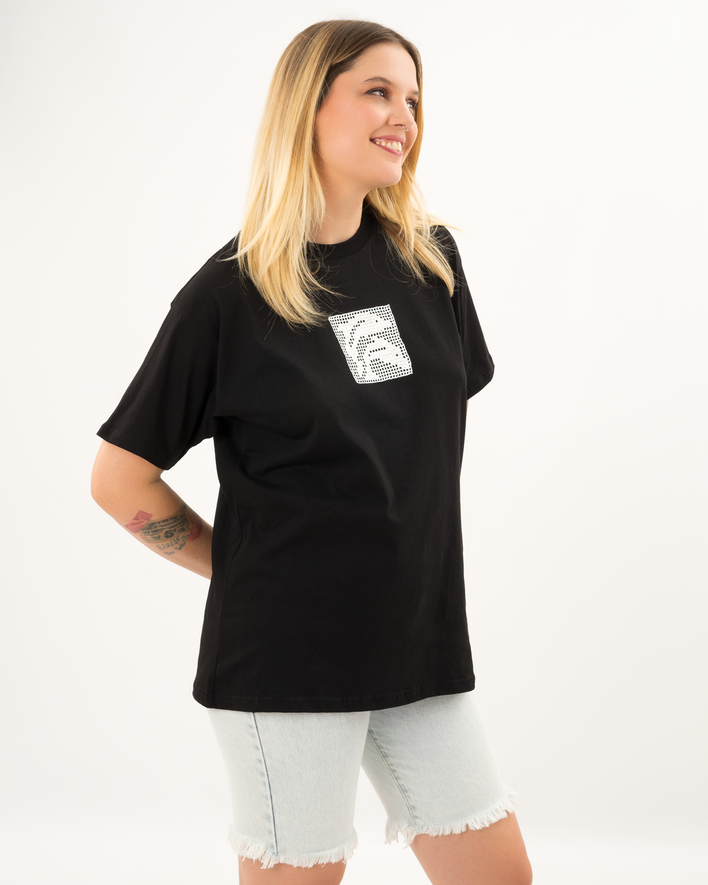 HARDCLO μαύρο κοντομάνικο t-shirt με τύπωμα