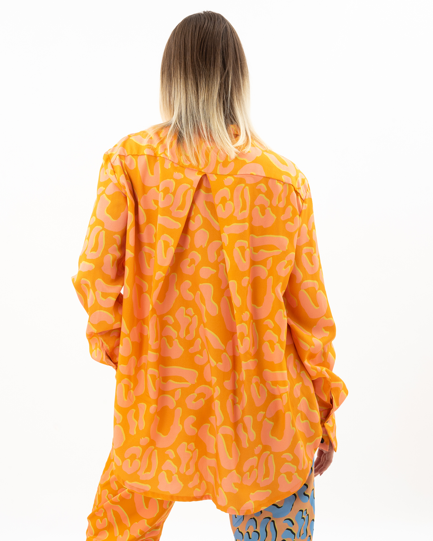 KLELIA ANDRALI oversized πουκάμισο με λεοπάρ print