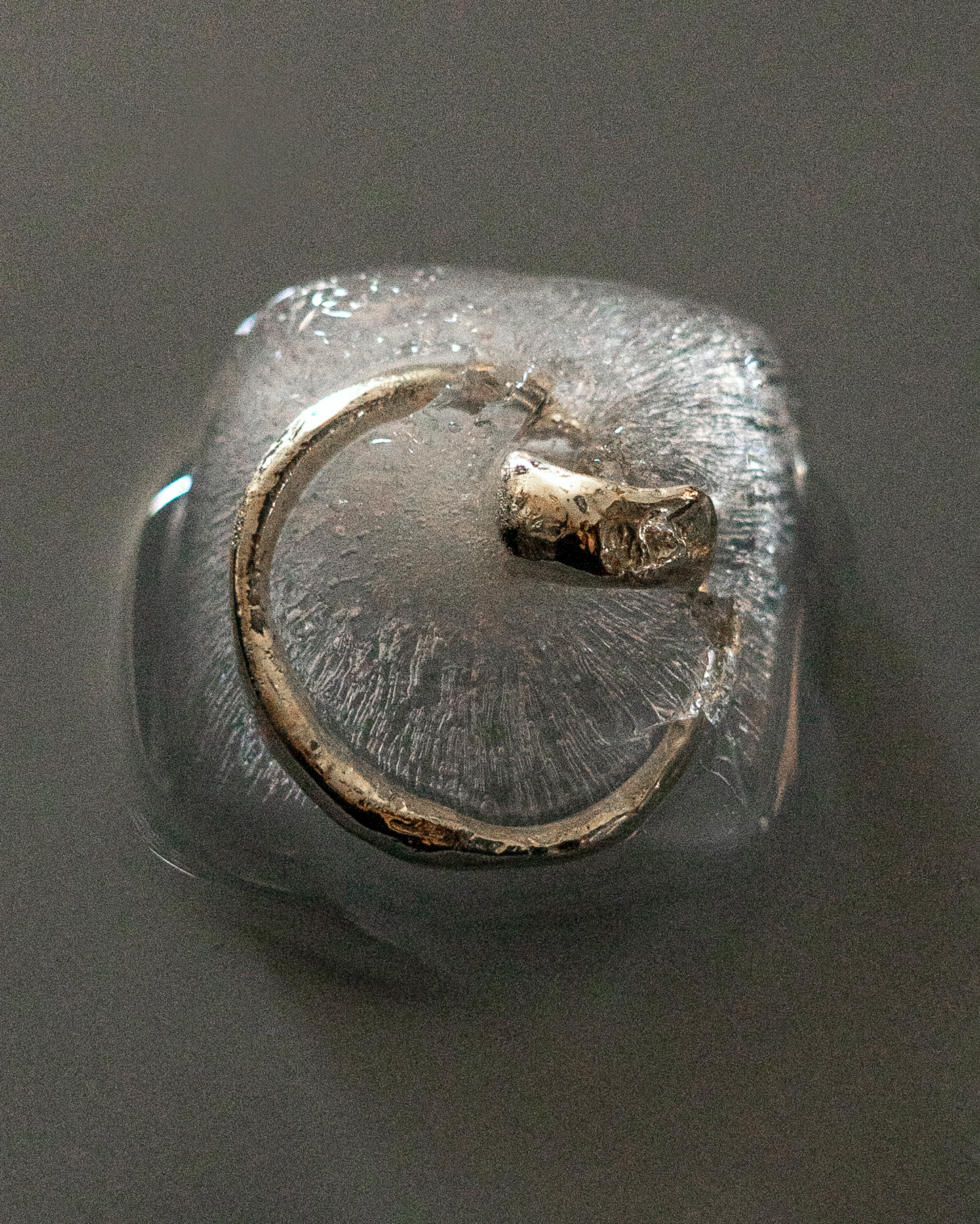 NASILIA διπλό ear cuff με κρίκο από ασήμι