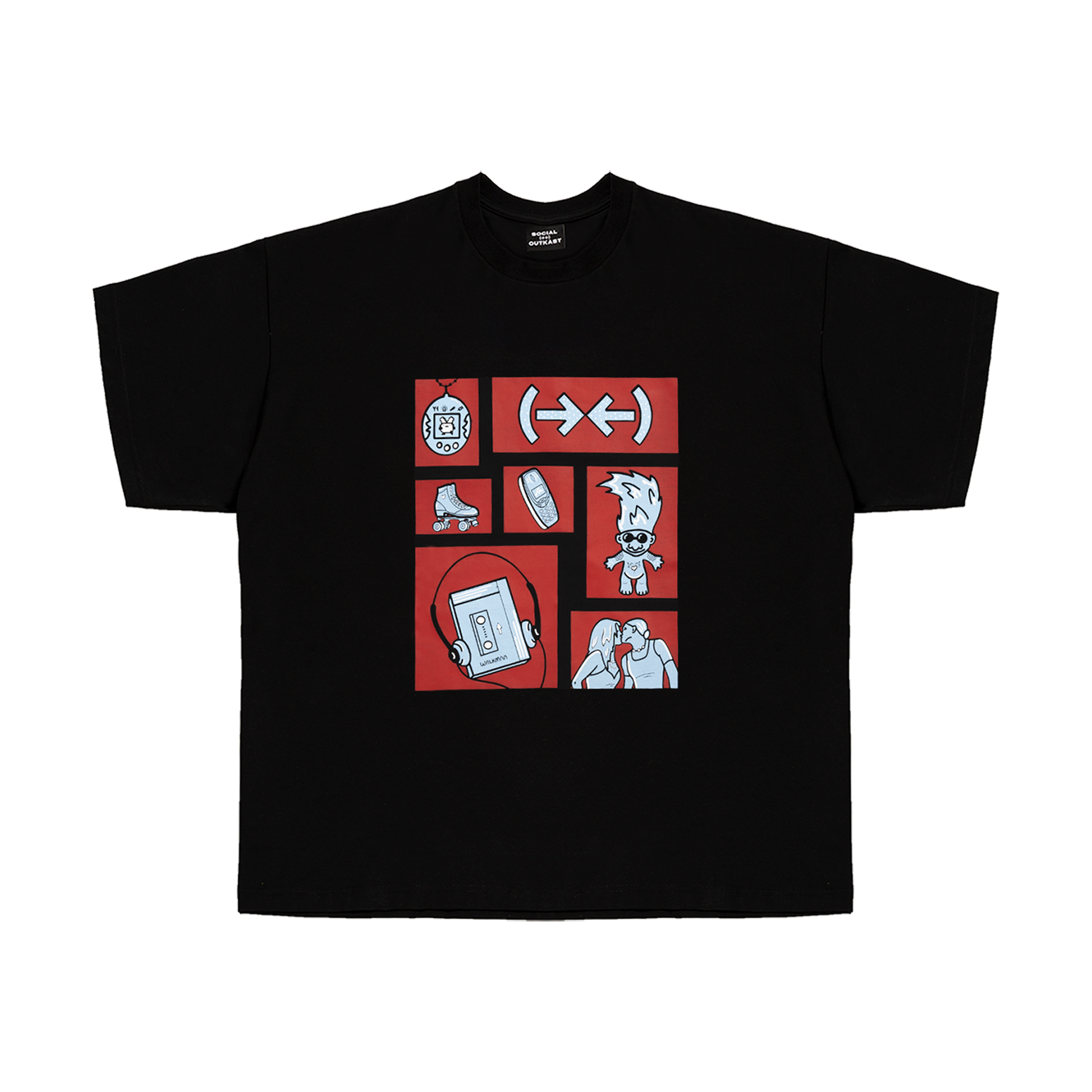 Nostalgia Mixtape black t-shirt