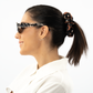 AV SUNGLASSES κοκκάλινα γυαλιά ηλίου 'Camille' σε ασπρόμαυρη ταρταρούγα