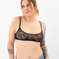 GRACE&MILA μαύρο bralette από δαντέλα