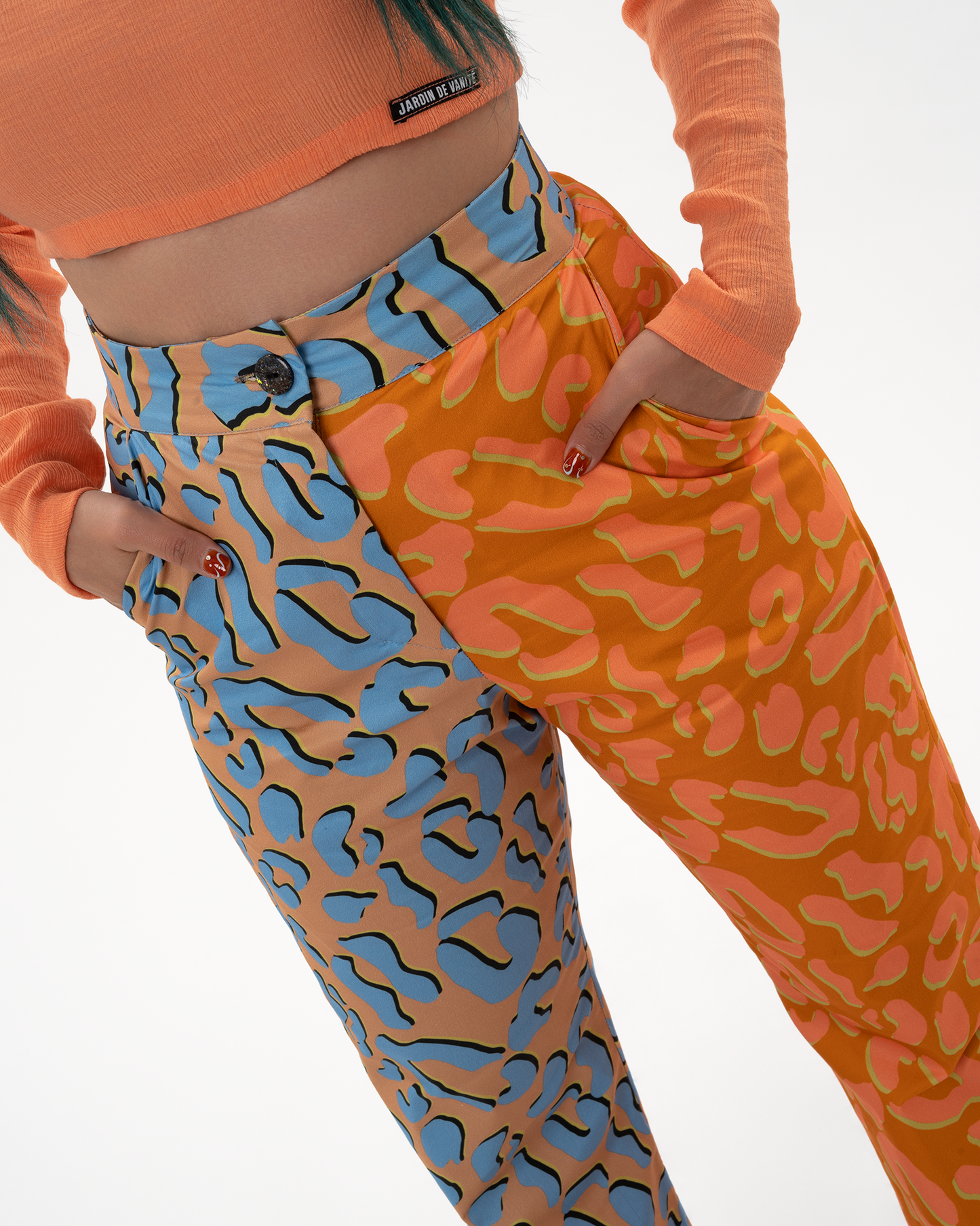 KLELIA ANDRALI υφασμάτινο παντελόνι με λεοπάρ print