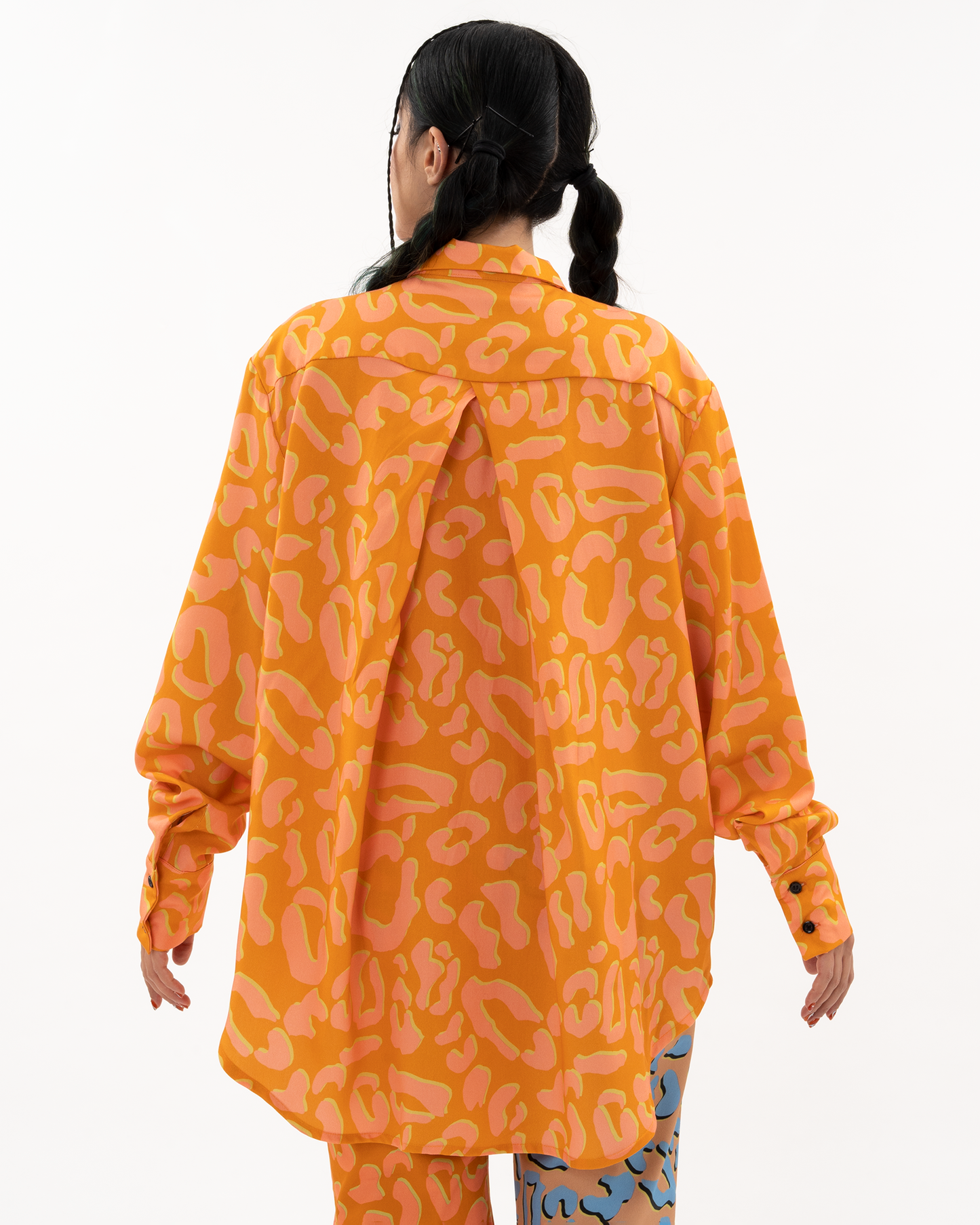 KLELIA ANDRALI oversized πουκάμισο με λεοπάρ print