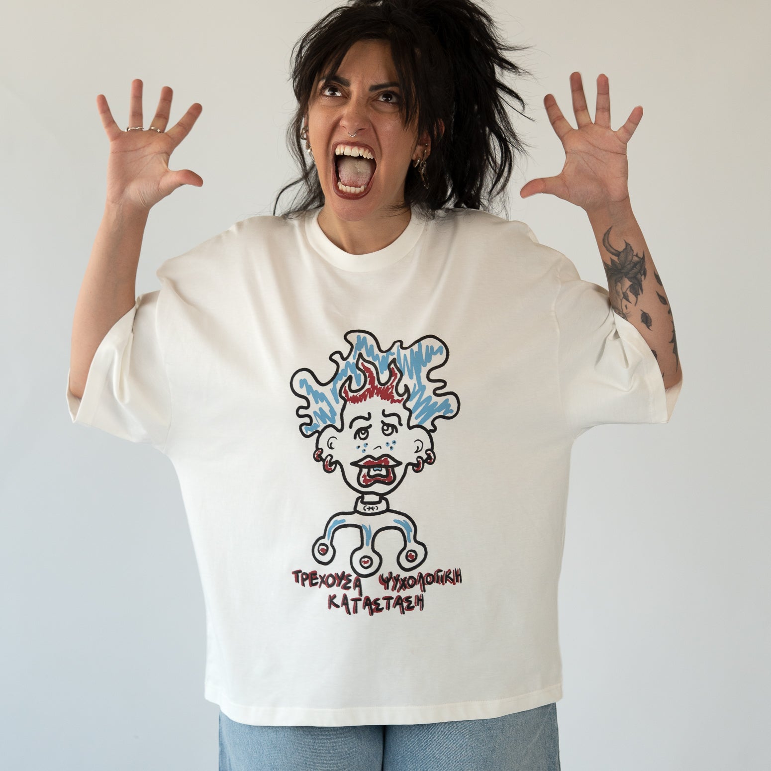 Mental Spiral off-white t-shirt