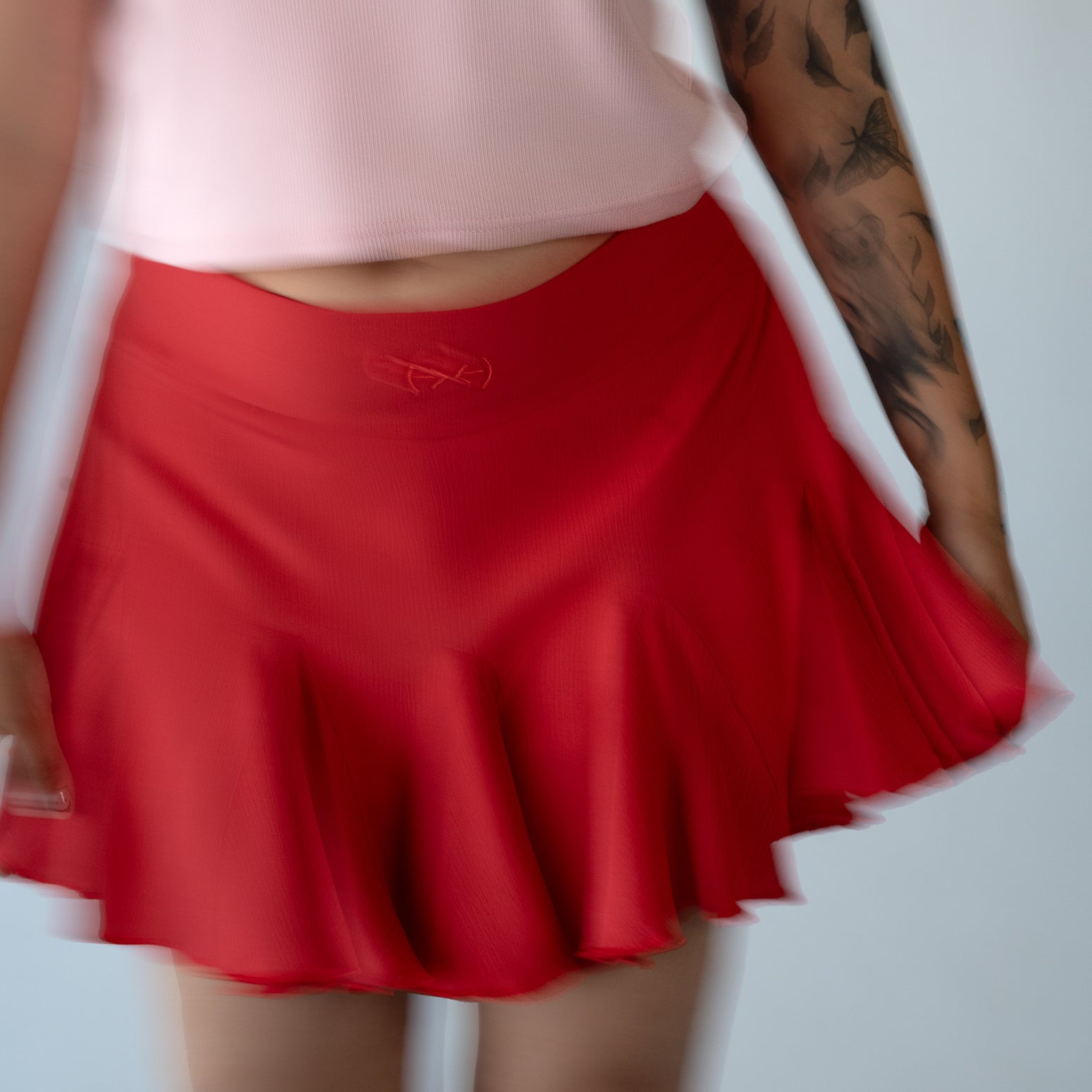 Manic red skort
