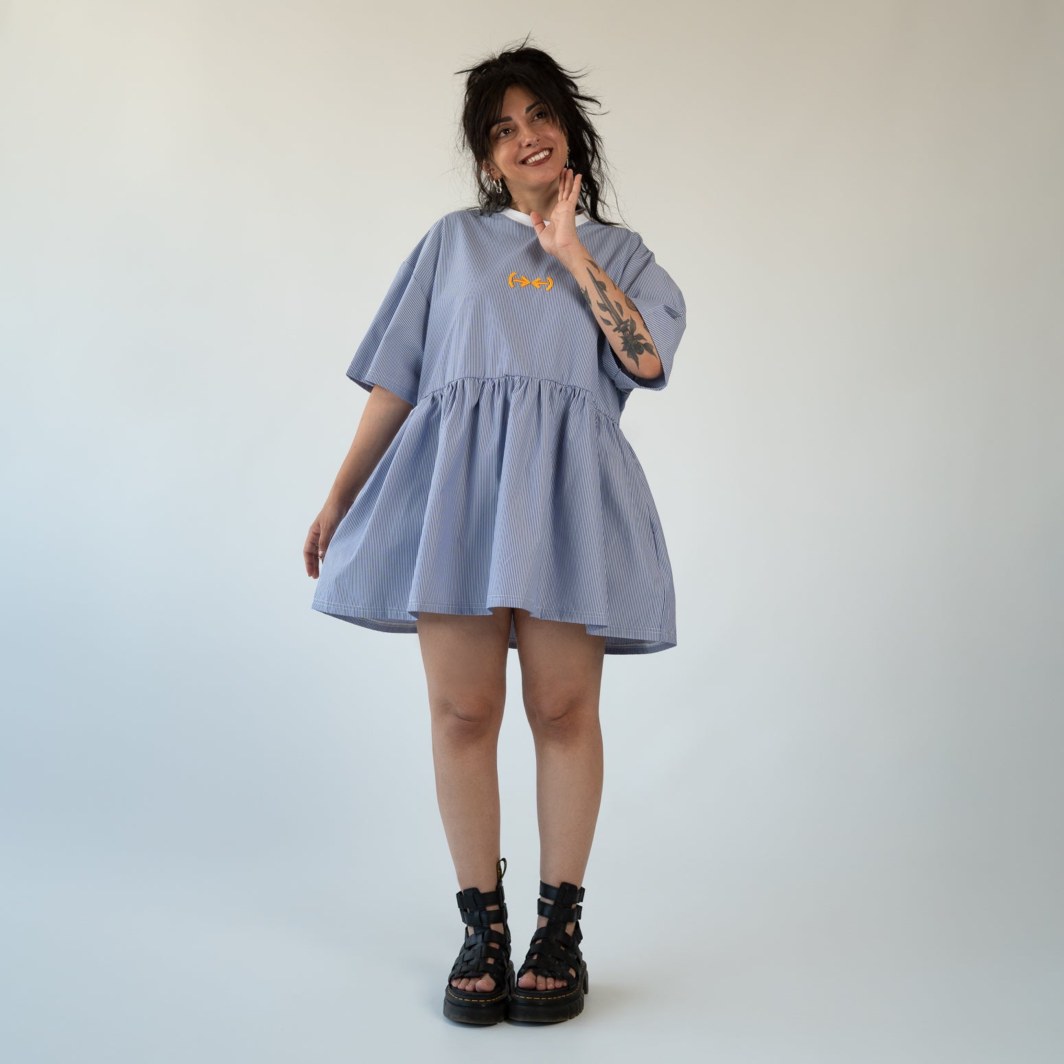 Mentally Striped mini dress