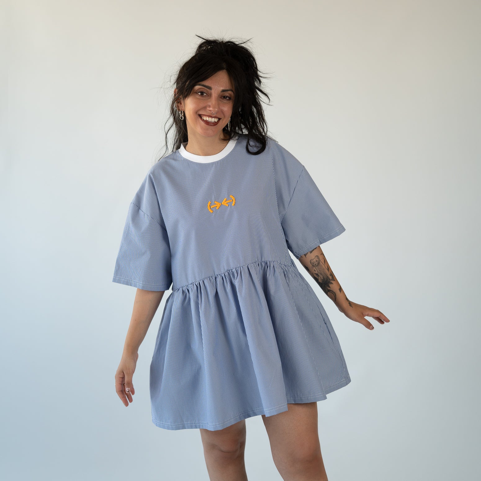 Mentally Striped mini dress