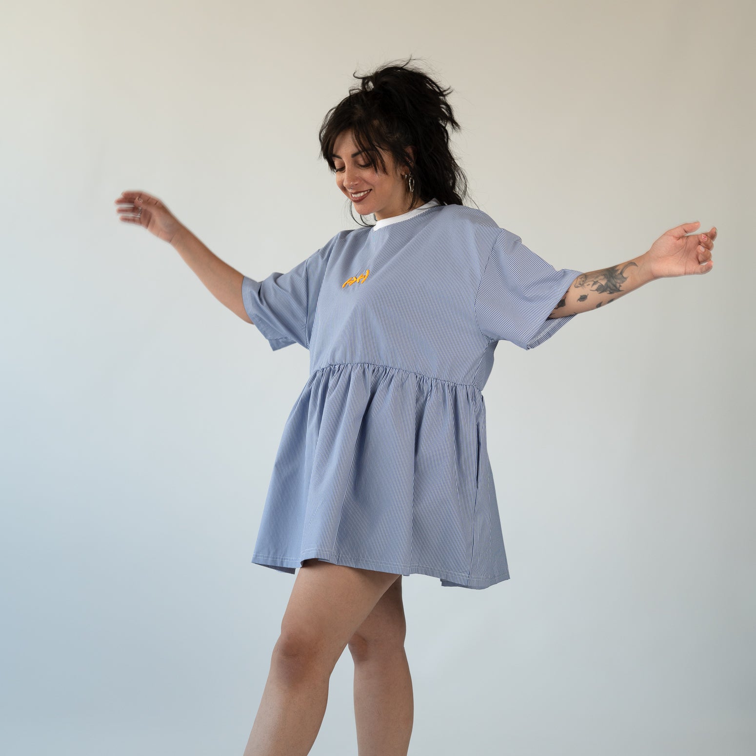 Mentally Striped mini dress