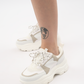 ENVIE sneaker σε λευκό με μπεζ λεπτομέρειες