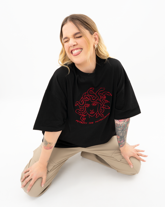 OVARY GANG t-shirt Medusa σε μαύρο