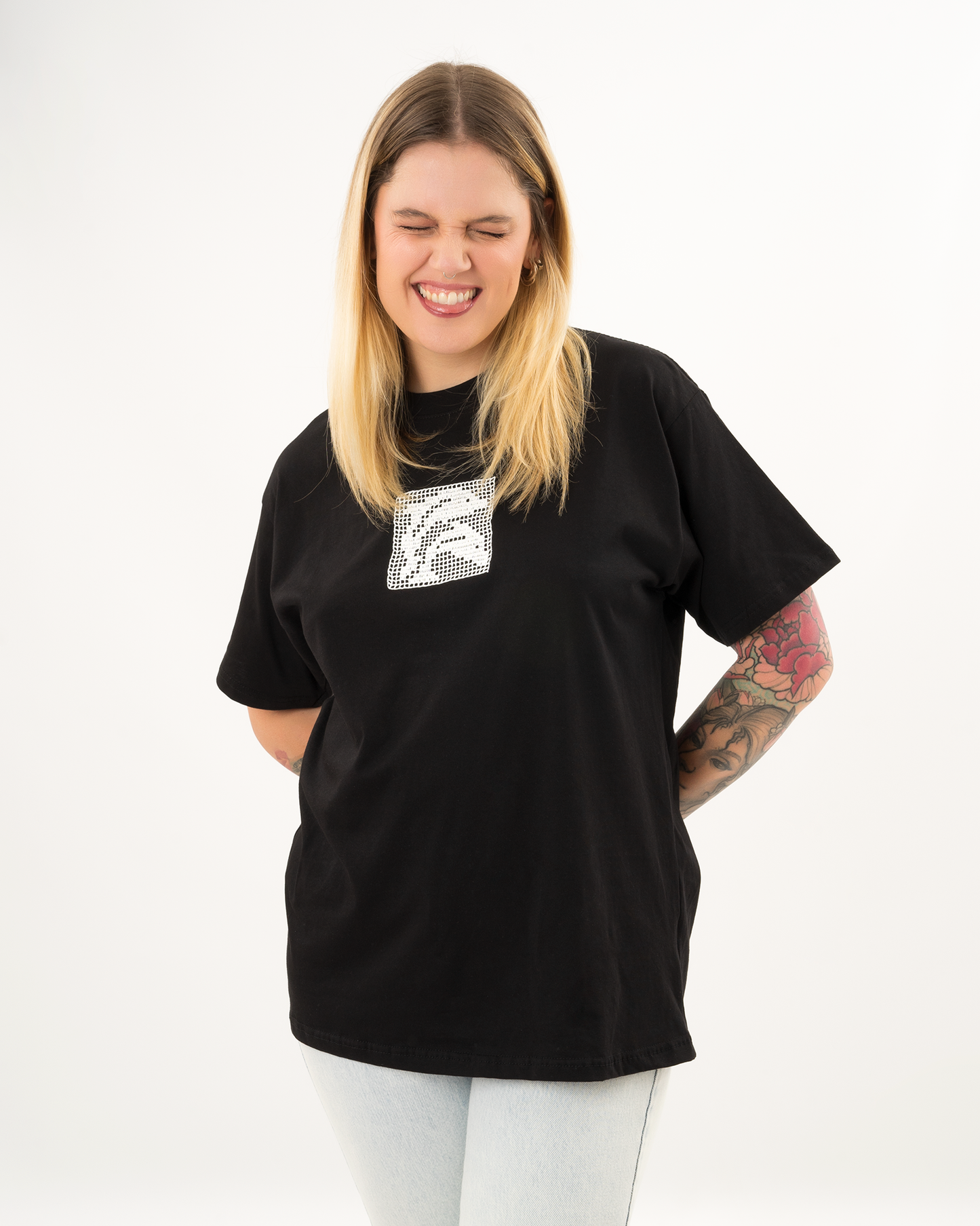 HARDCLO μαύρο κοντομάνικο t-shirt με τύπωμα