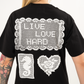 HARDCLO μαύρο κοντομάνικο t-shirt με τύπωμα
