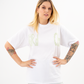 HARDCLO λευκό κοντομάνικο t-shirt Τριαντάφυλλο