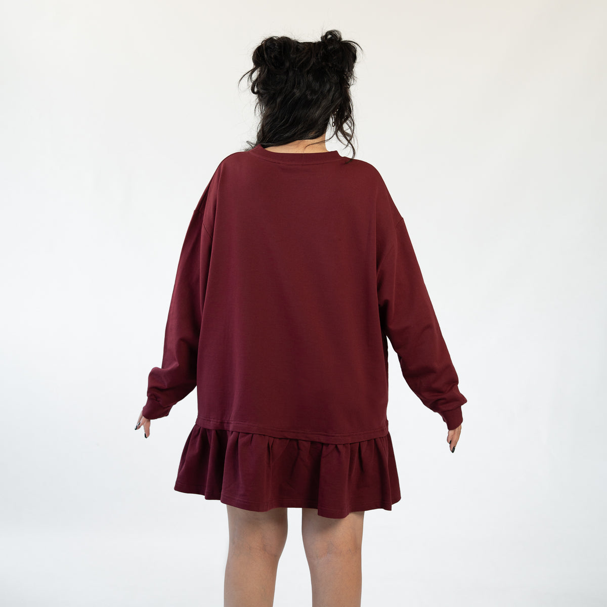Boob Logo bordeaux dress