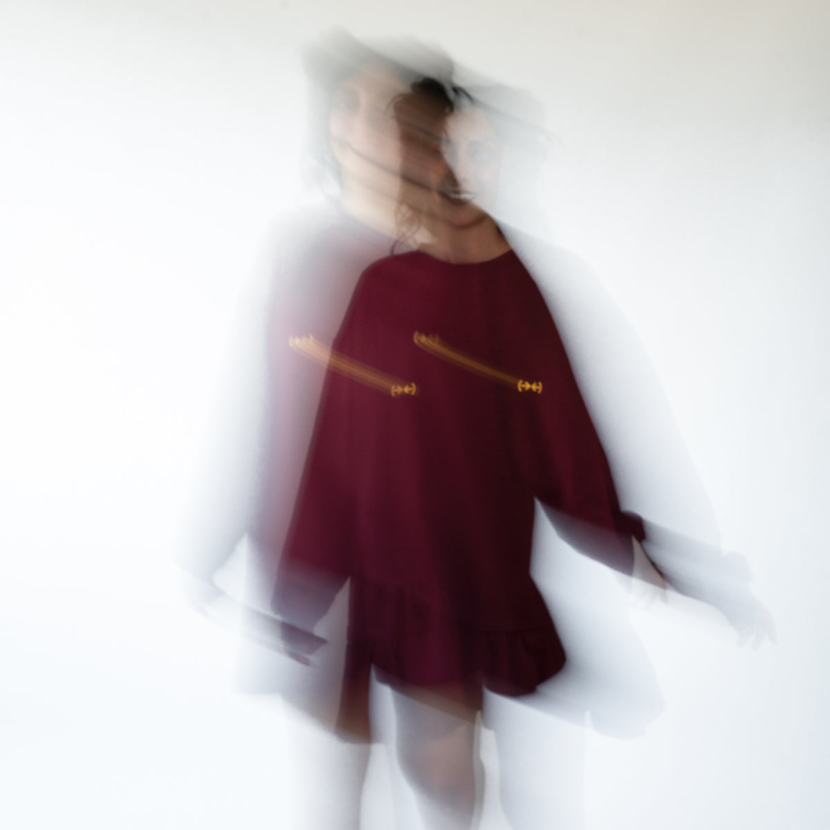 Boob Logo bordeaux dress