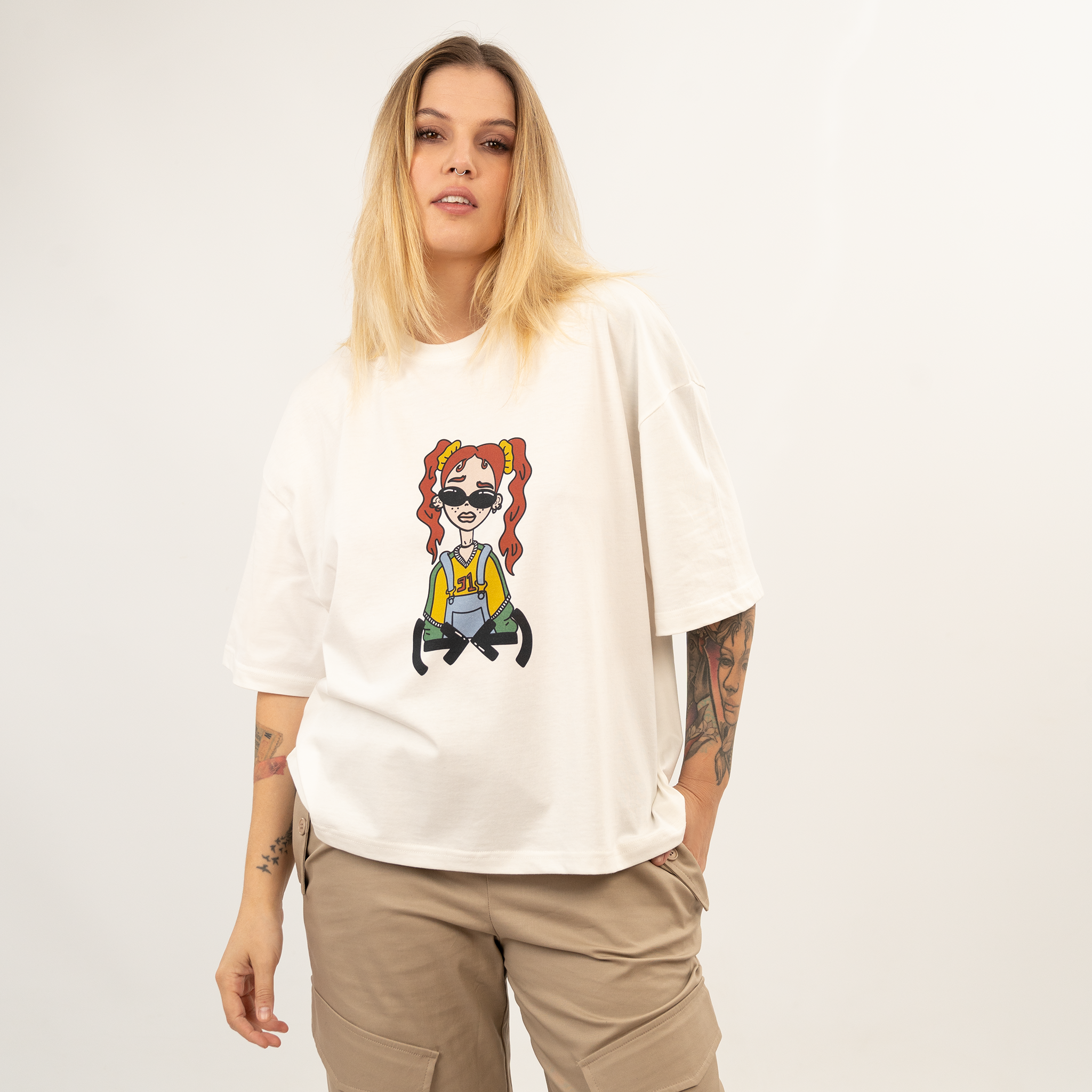 Moodie Goodie off-white t-shirt