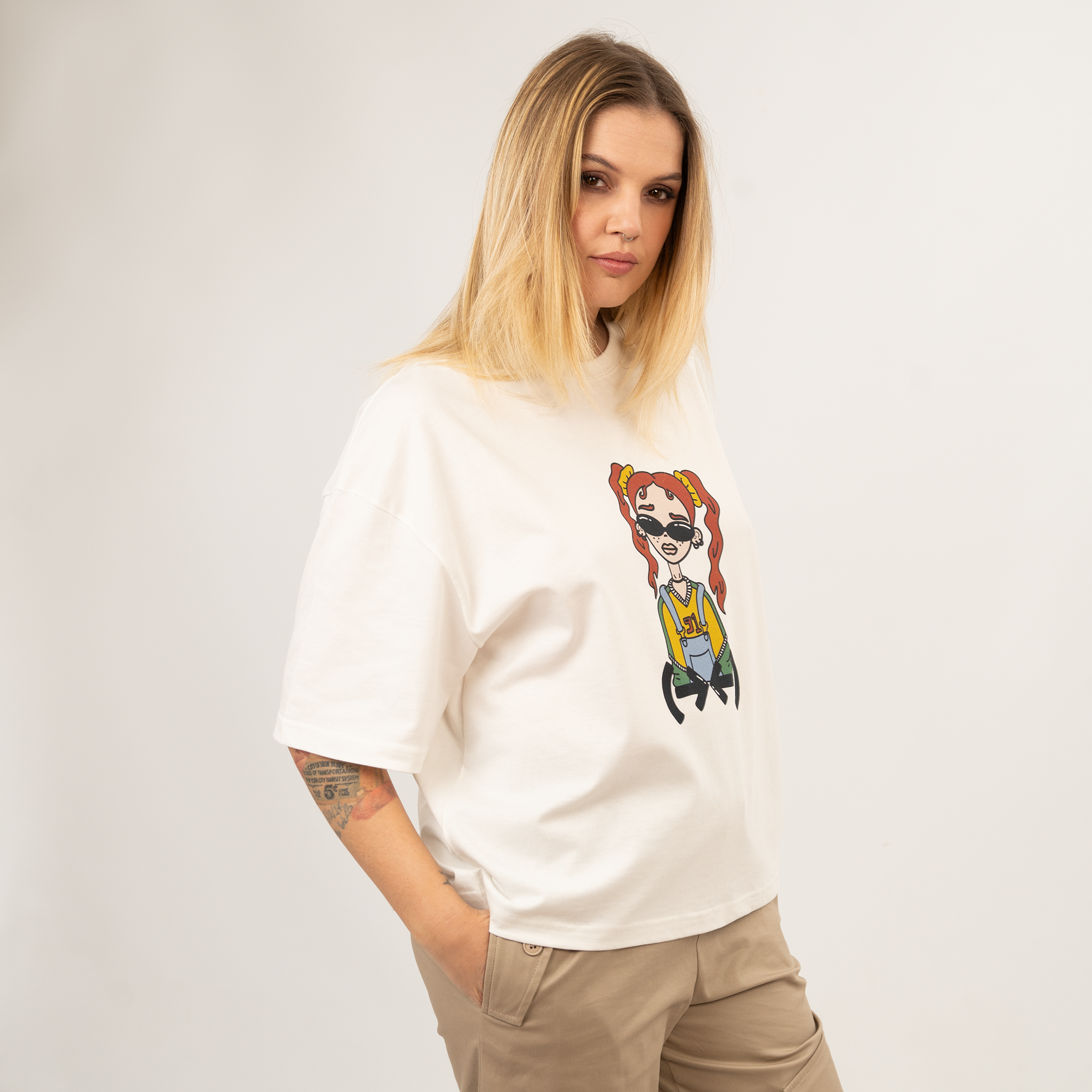 Moodie Goodie off-white t-shirt