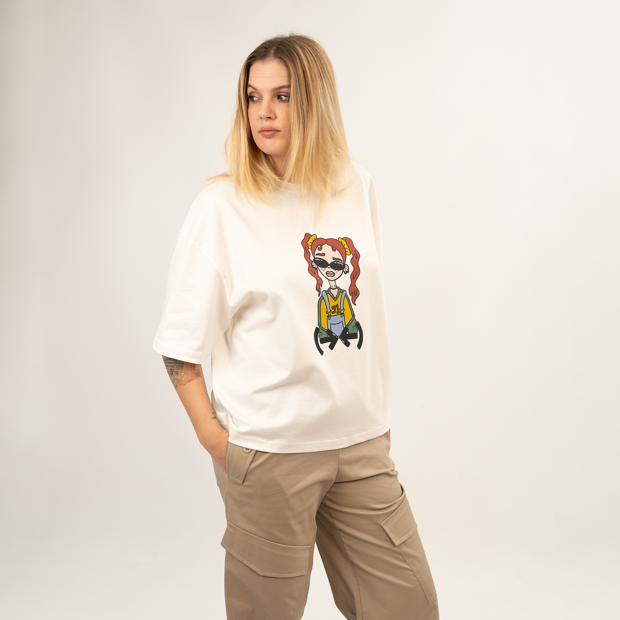 Moodie Goodie off-white t-shirt