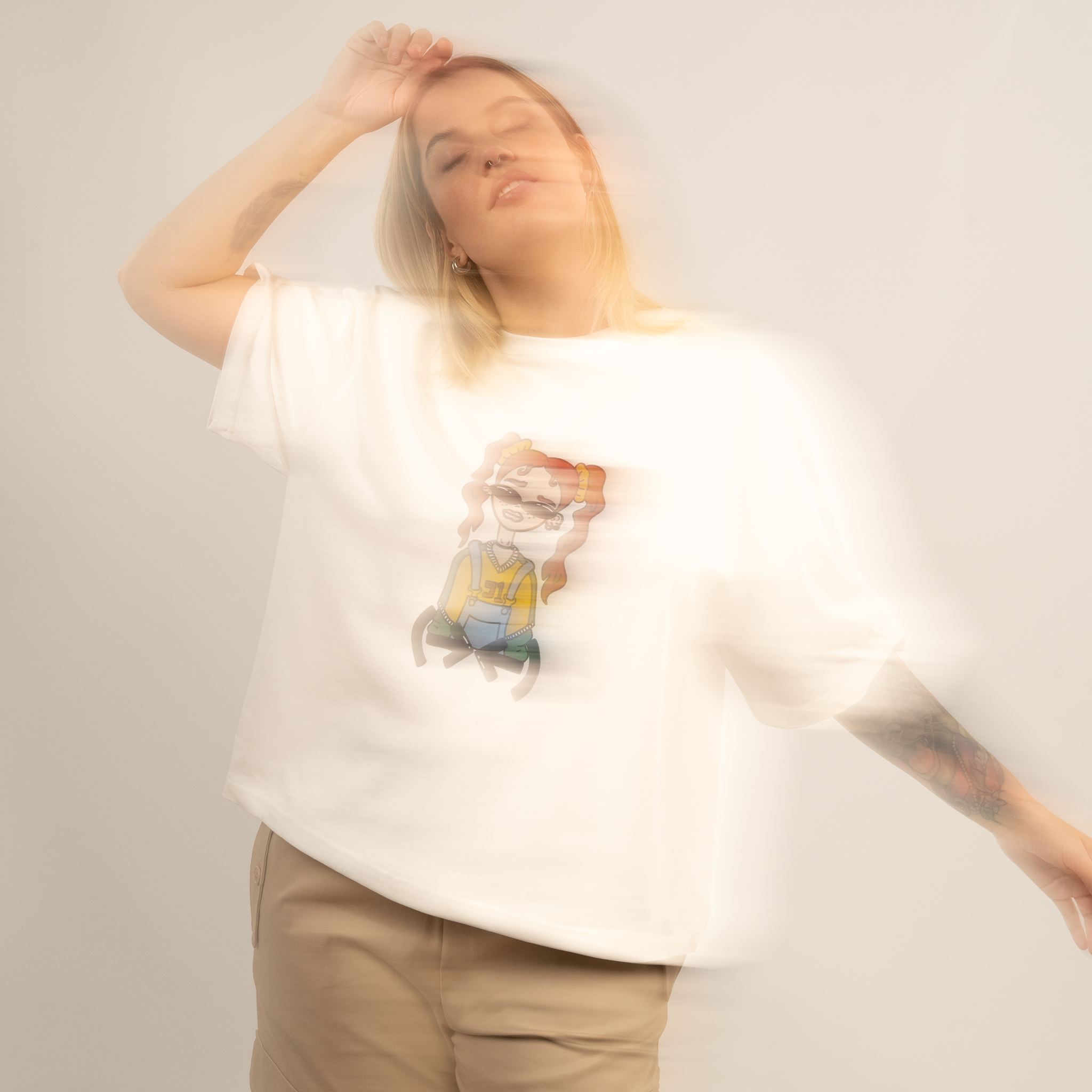 Moodie Goodie off-white t-shirt