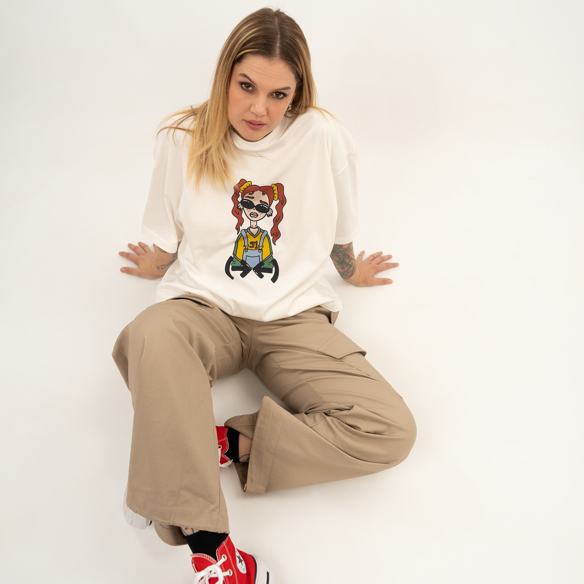 Moodie Goodie off-white t-shirt