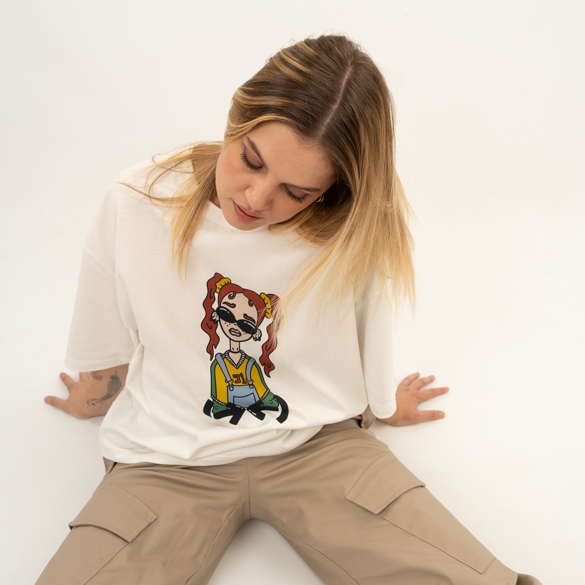 Moodie Goodie off-white t-shirt