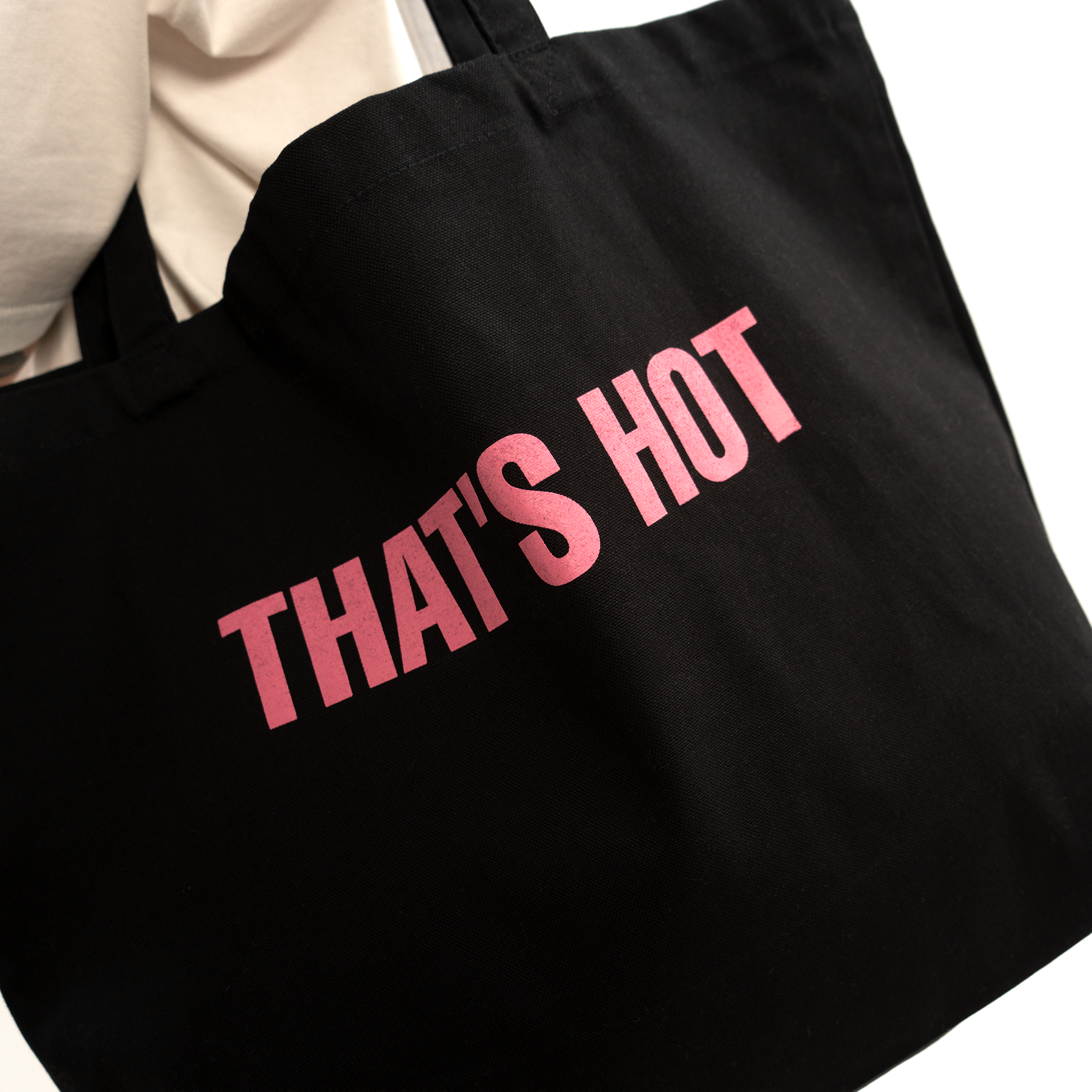 That's Hot black tote bag