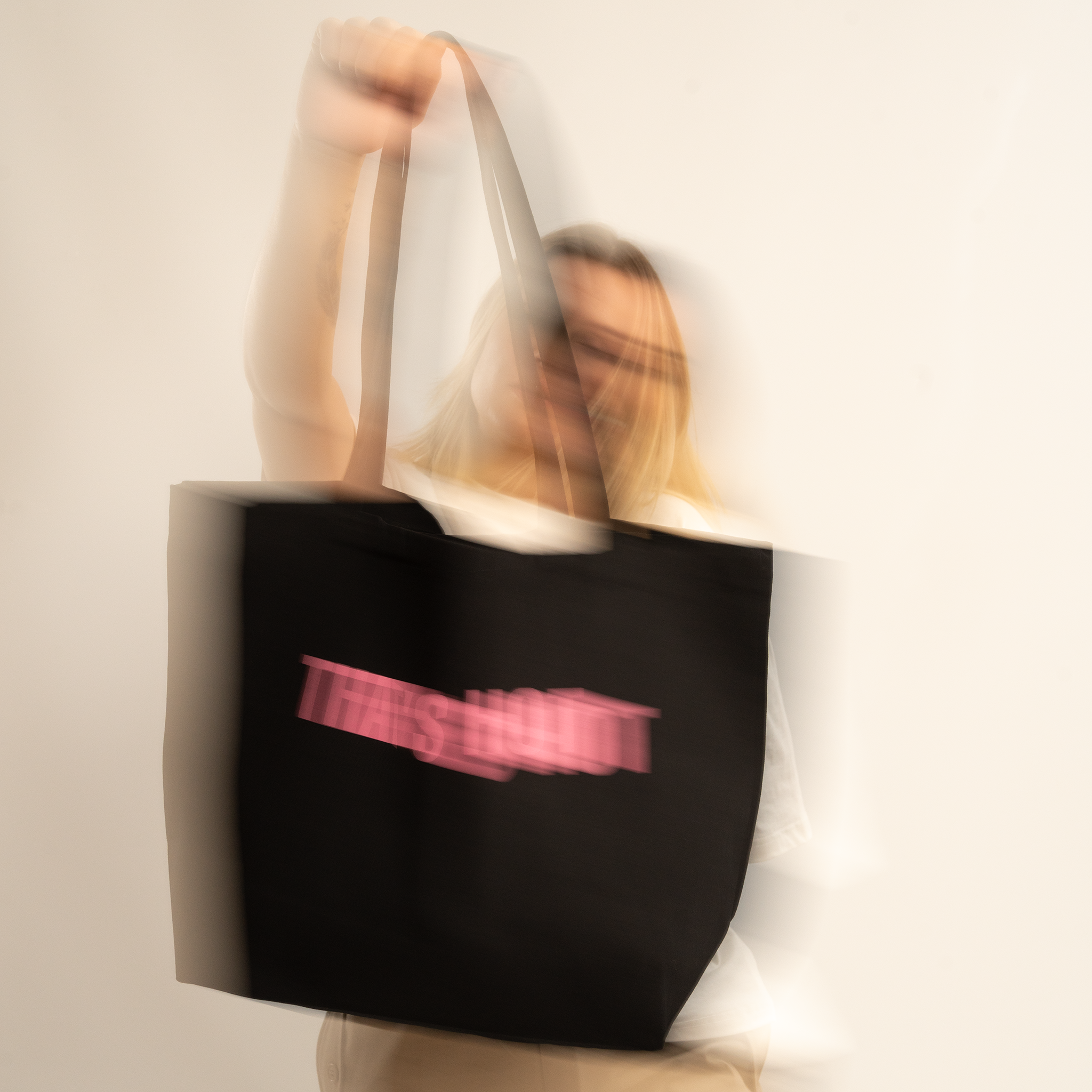 That's Hot black tote bag