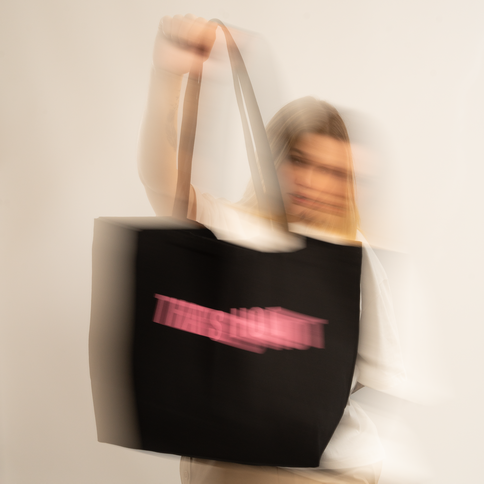 That's Hot black tote bag