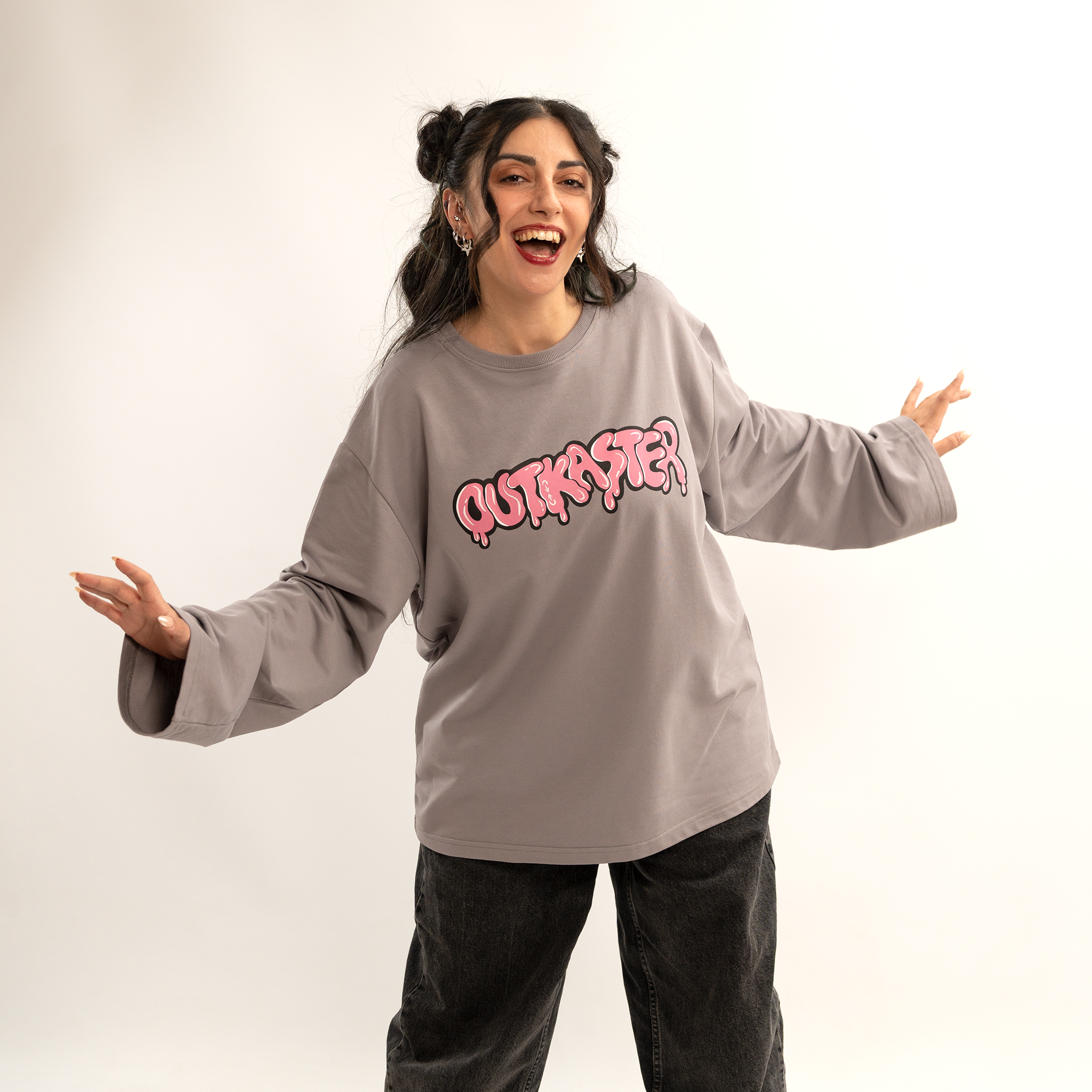 Outkaster gray long-sleeve shirt