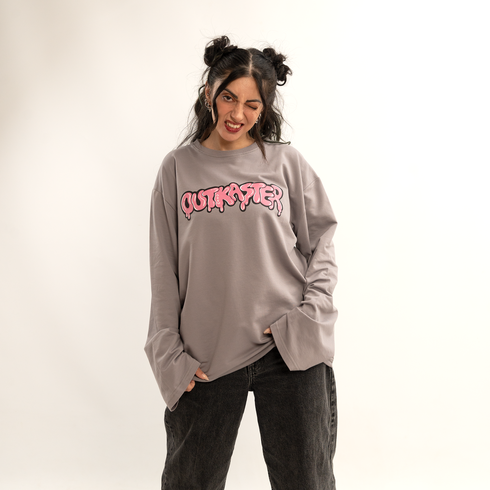 Outkaster gray long-sleeve shirt