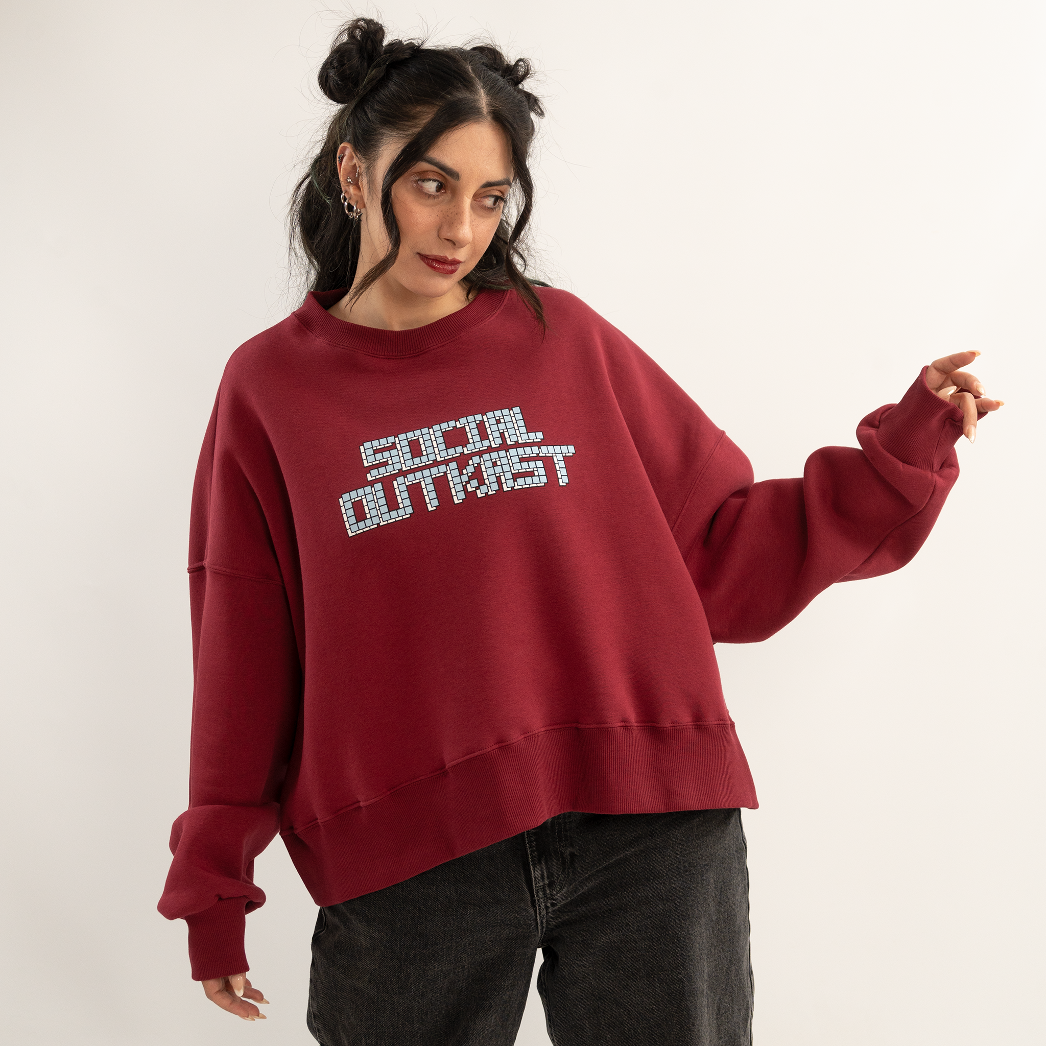 Block 91 bordeaux sweatshirt