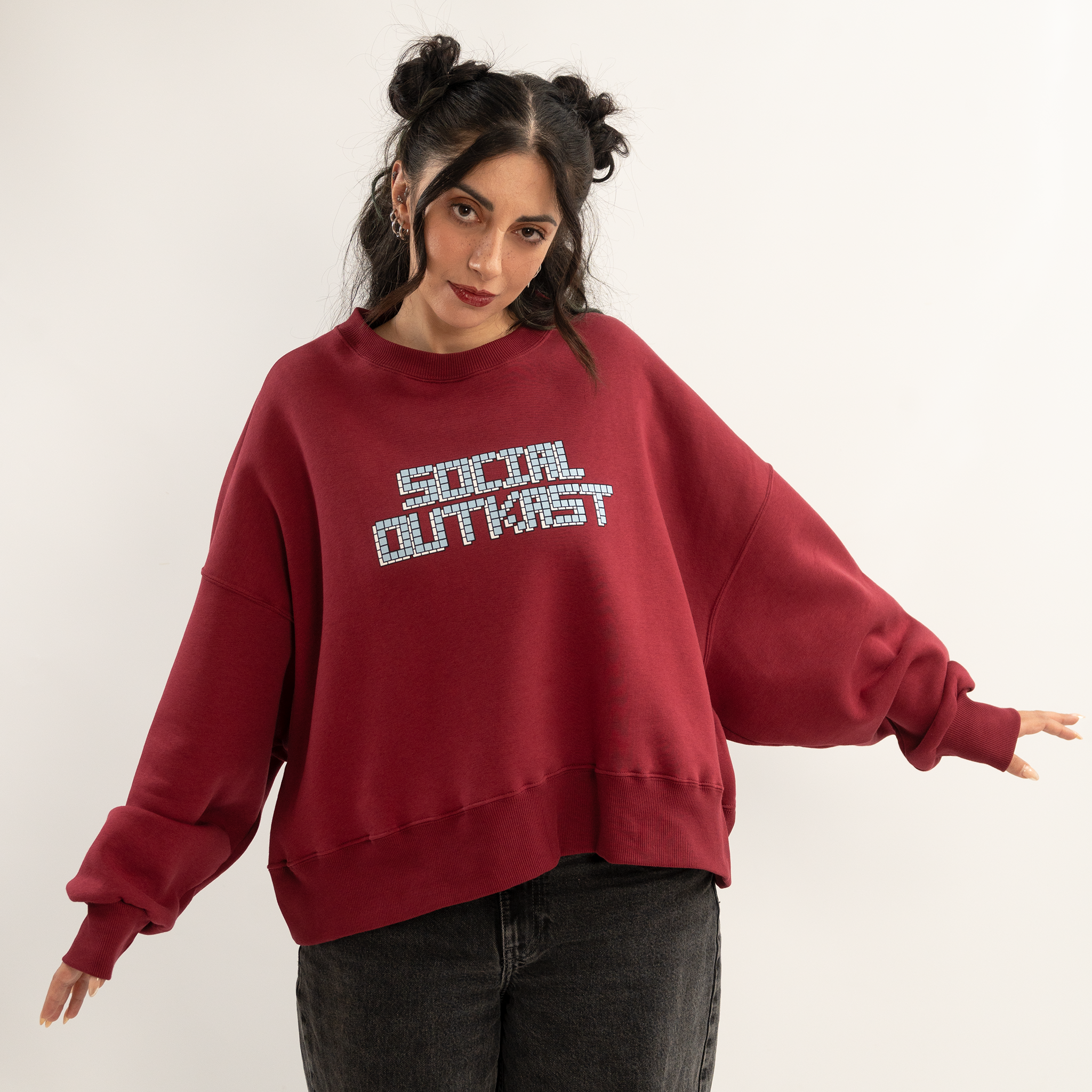Block 91 bordeaux sweatshirt