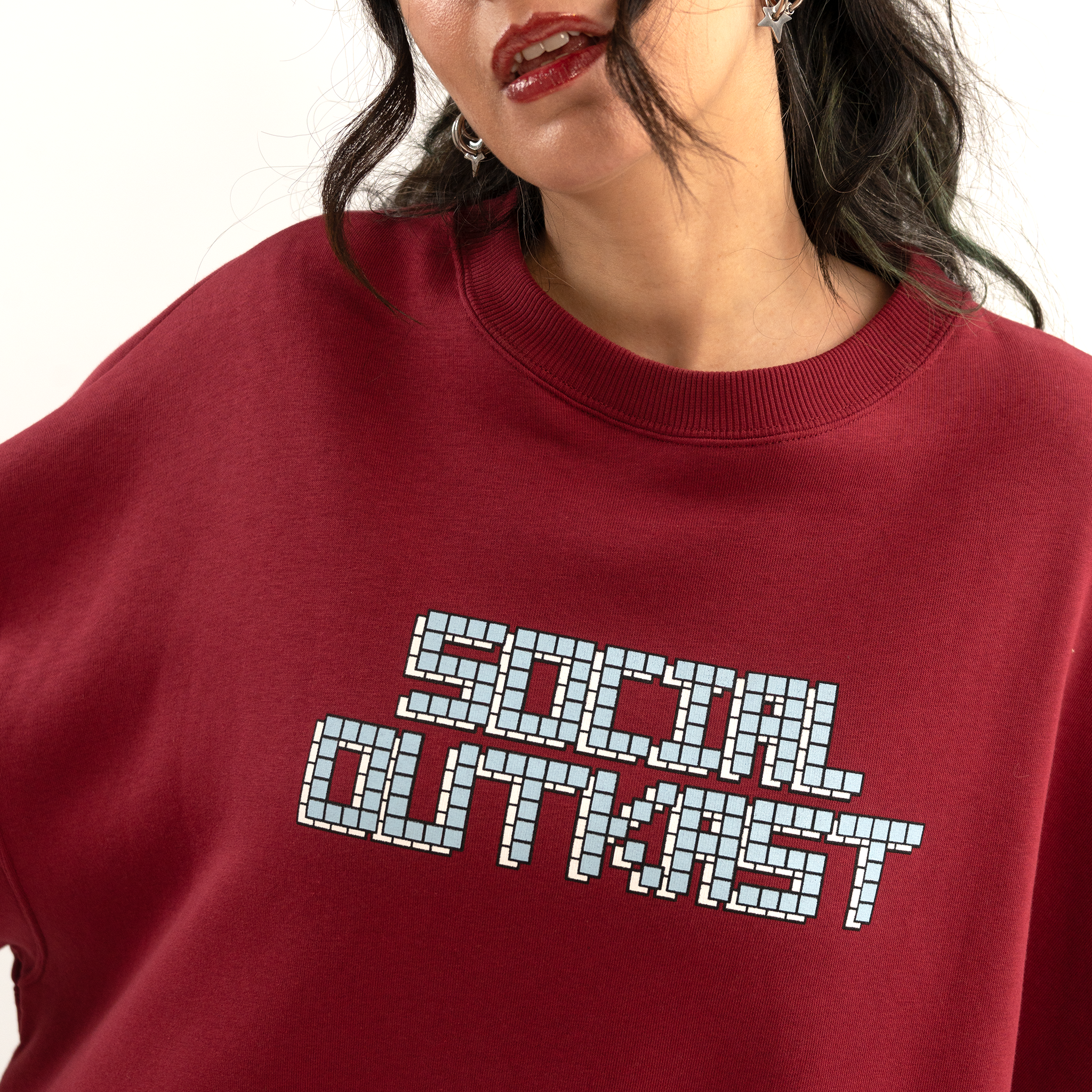 Block 91 bordeaux sweatshirt