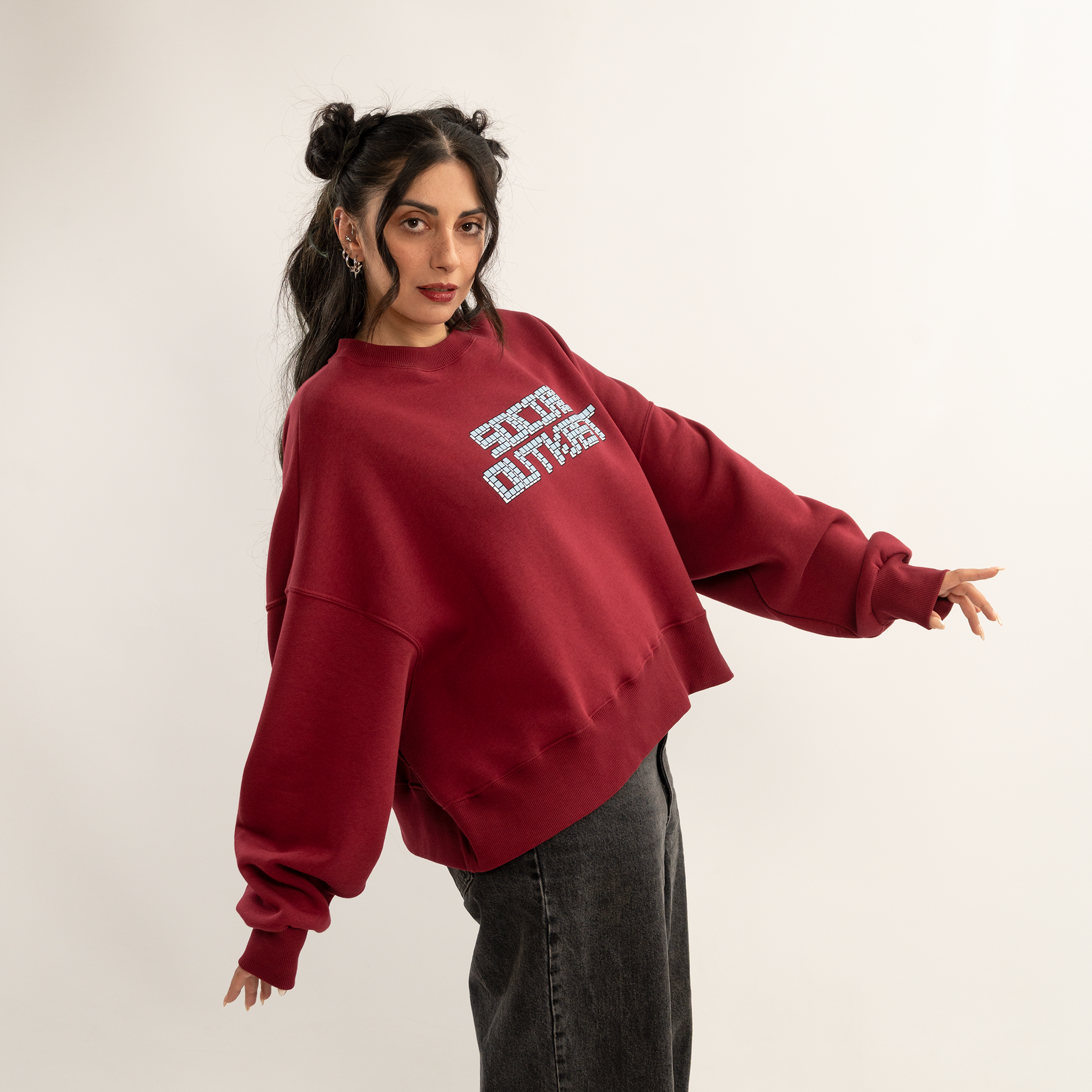 Block 91 bordeaux sweatshirt