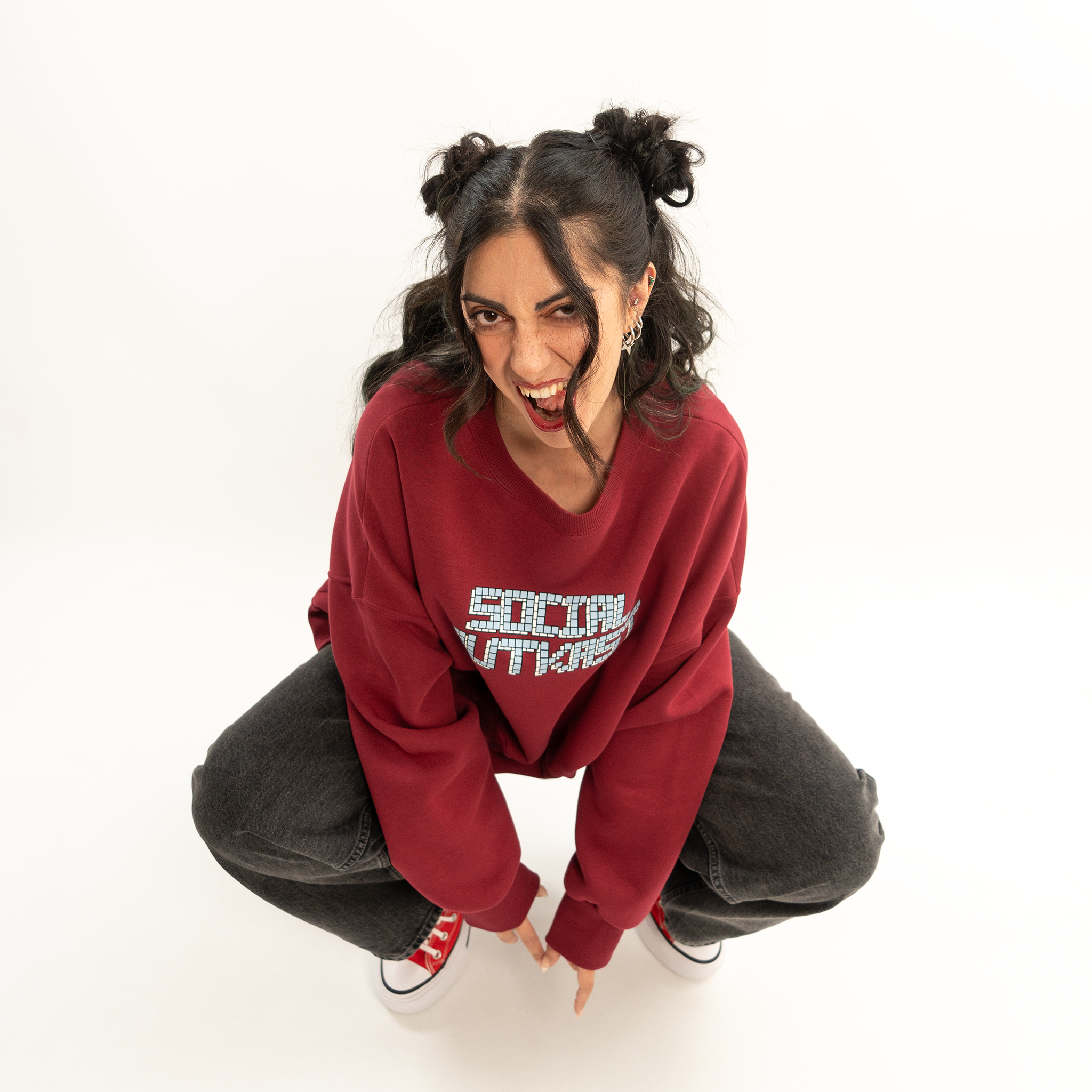 Block 91 bordeaux sweatshirt