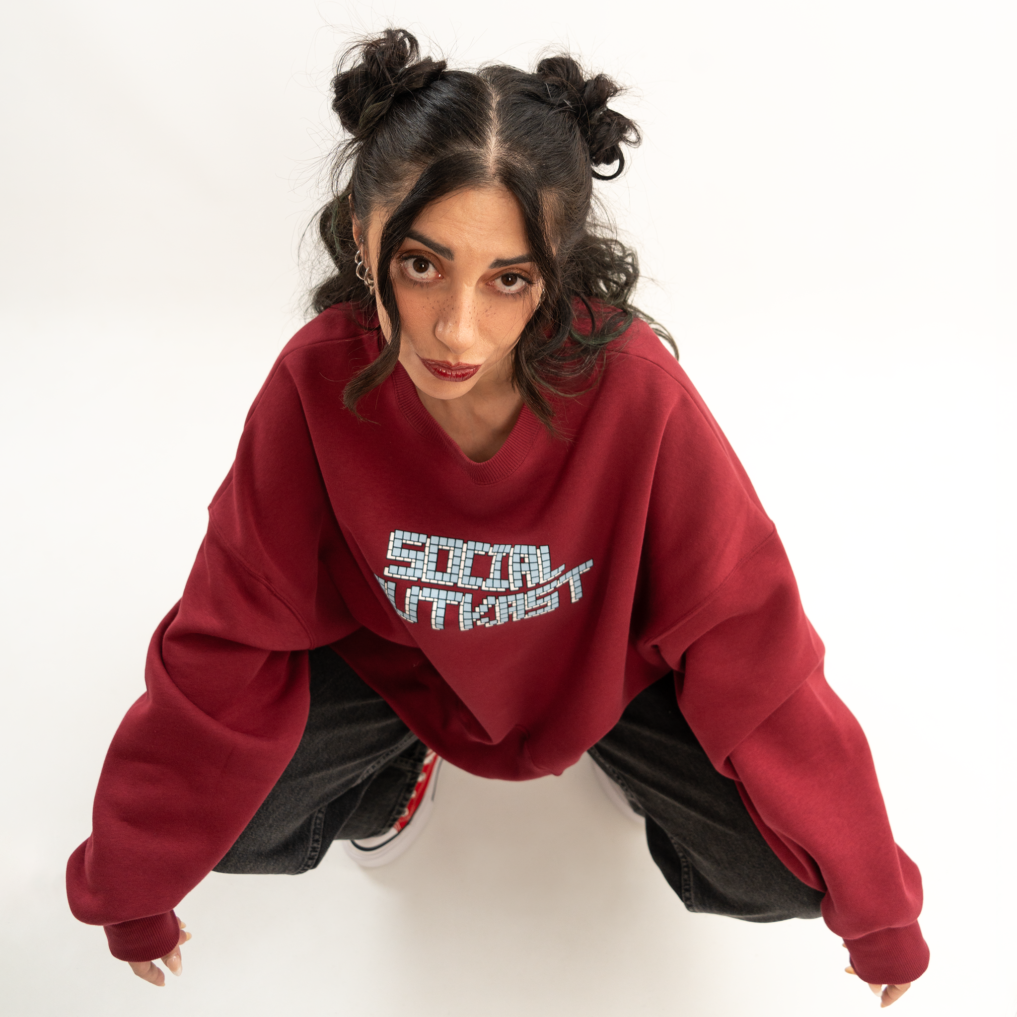 Block 91 bordeaux sweatshirt