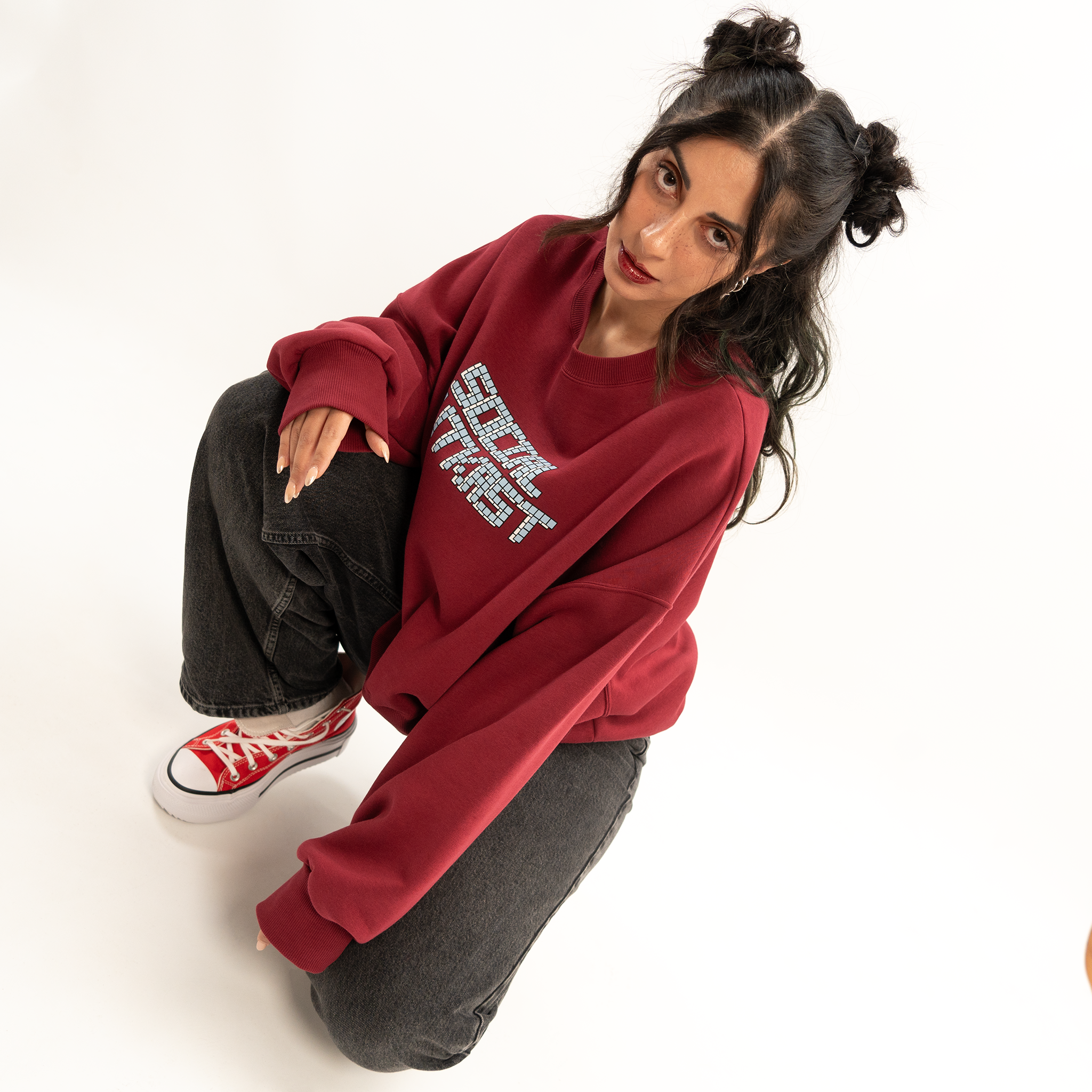 Block 91 bordeaux sweatshirt