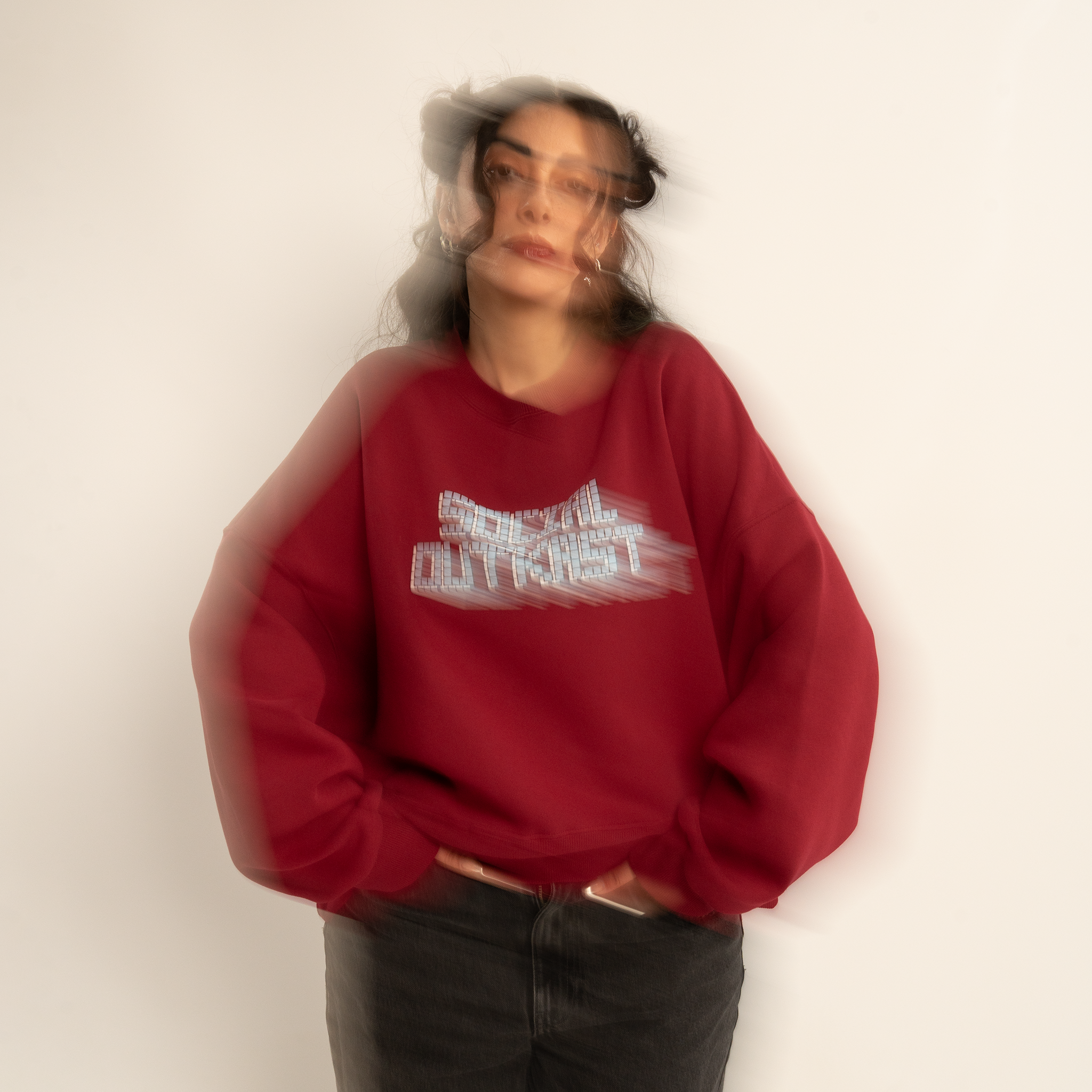 Block 91 bordeaux sweatshirt
