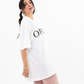 HARDCLO λευκό oversized Orgasm t-shirt