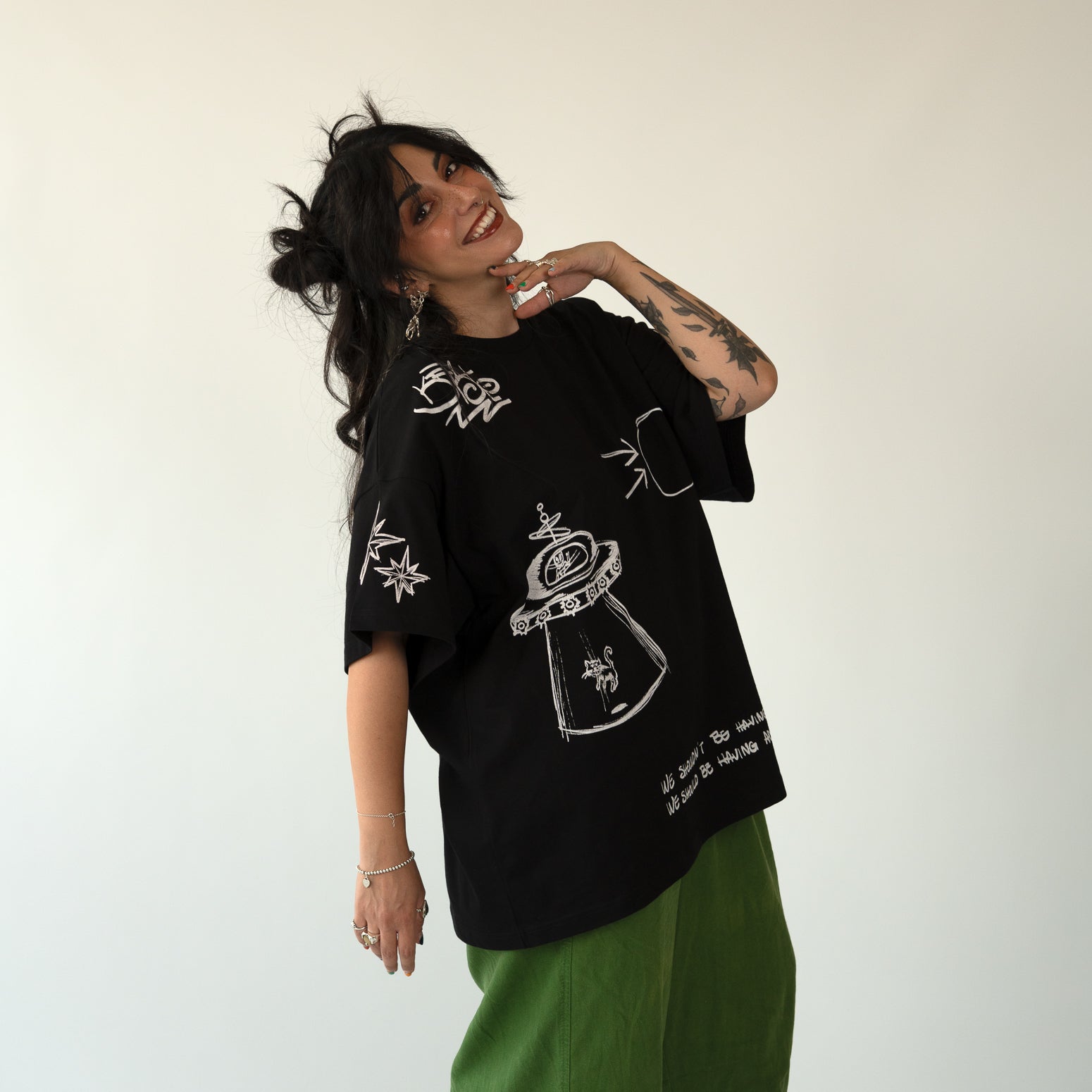 Doodle black t-shirt