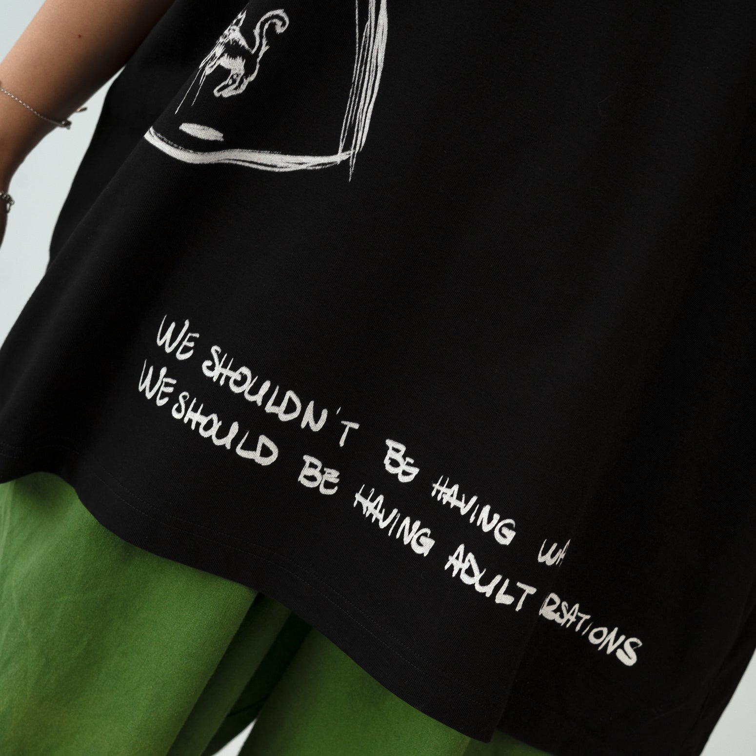 Doodle black t-shirt