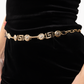 QUEEN OF HARNS χρυσή ζώνη 'Queen Chain Belt'