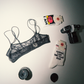 GRACE&MILA μαύρο bralette από δαντέλα