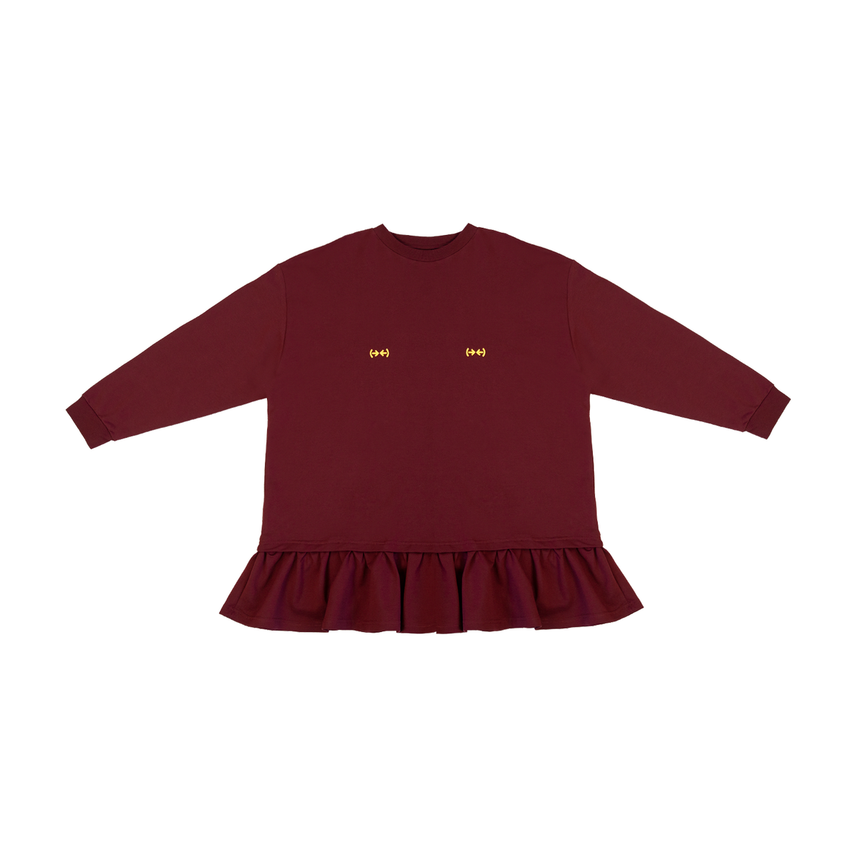 Boob Logo bordeaux dress