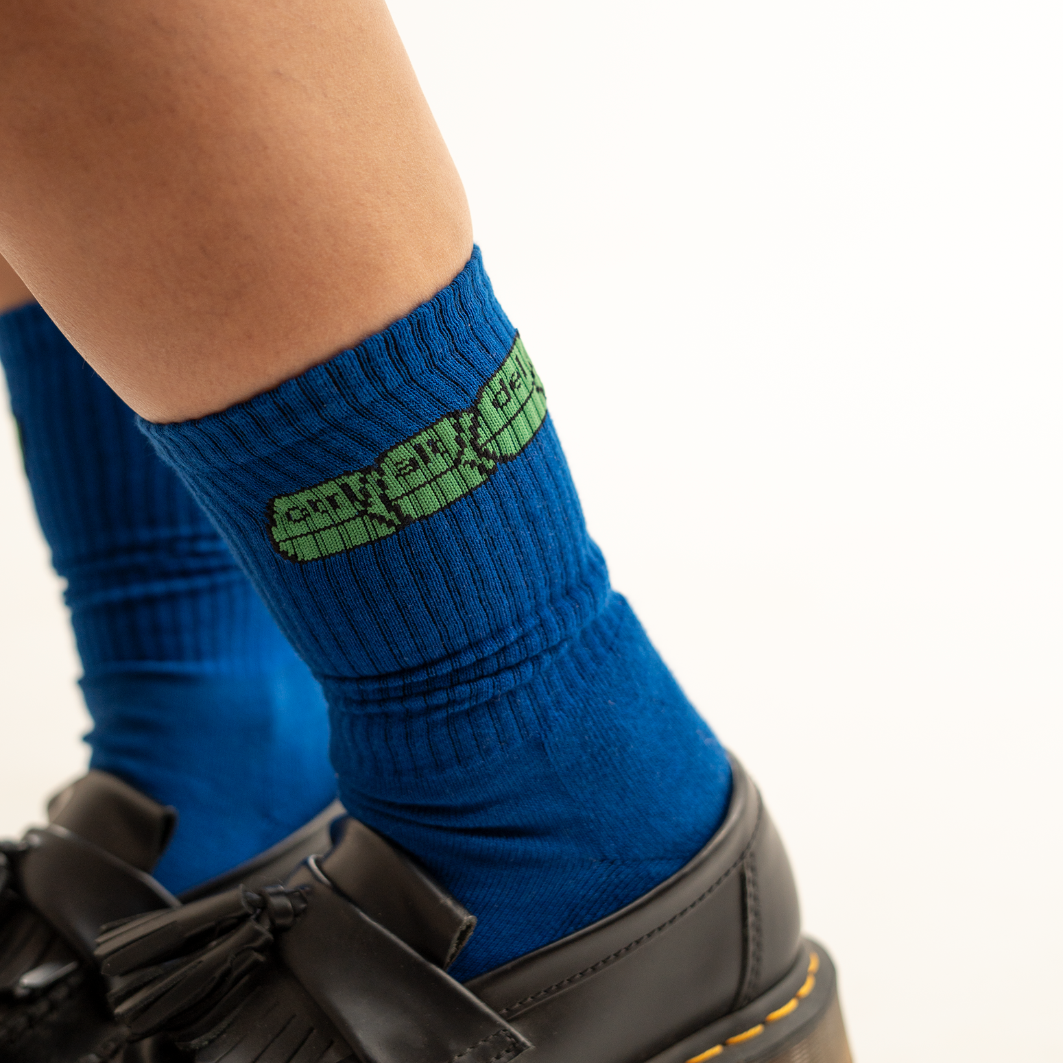 Ctrl Alt Del blue socks