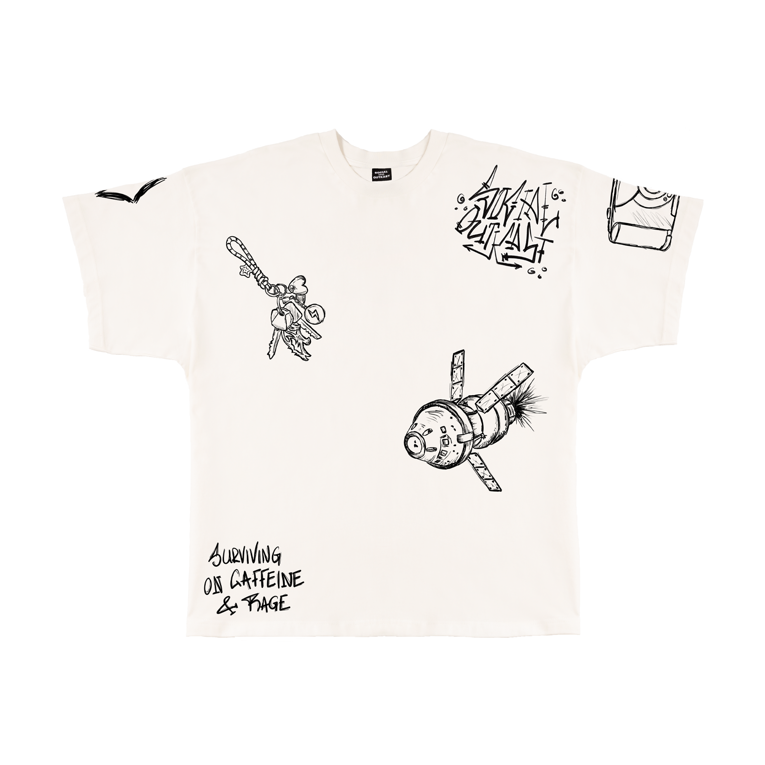 Doodle off-white t-shirt