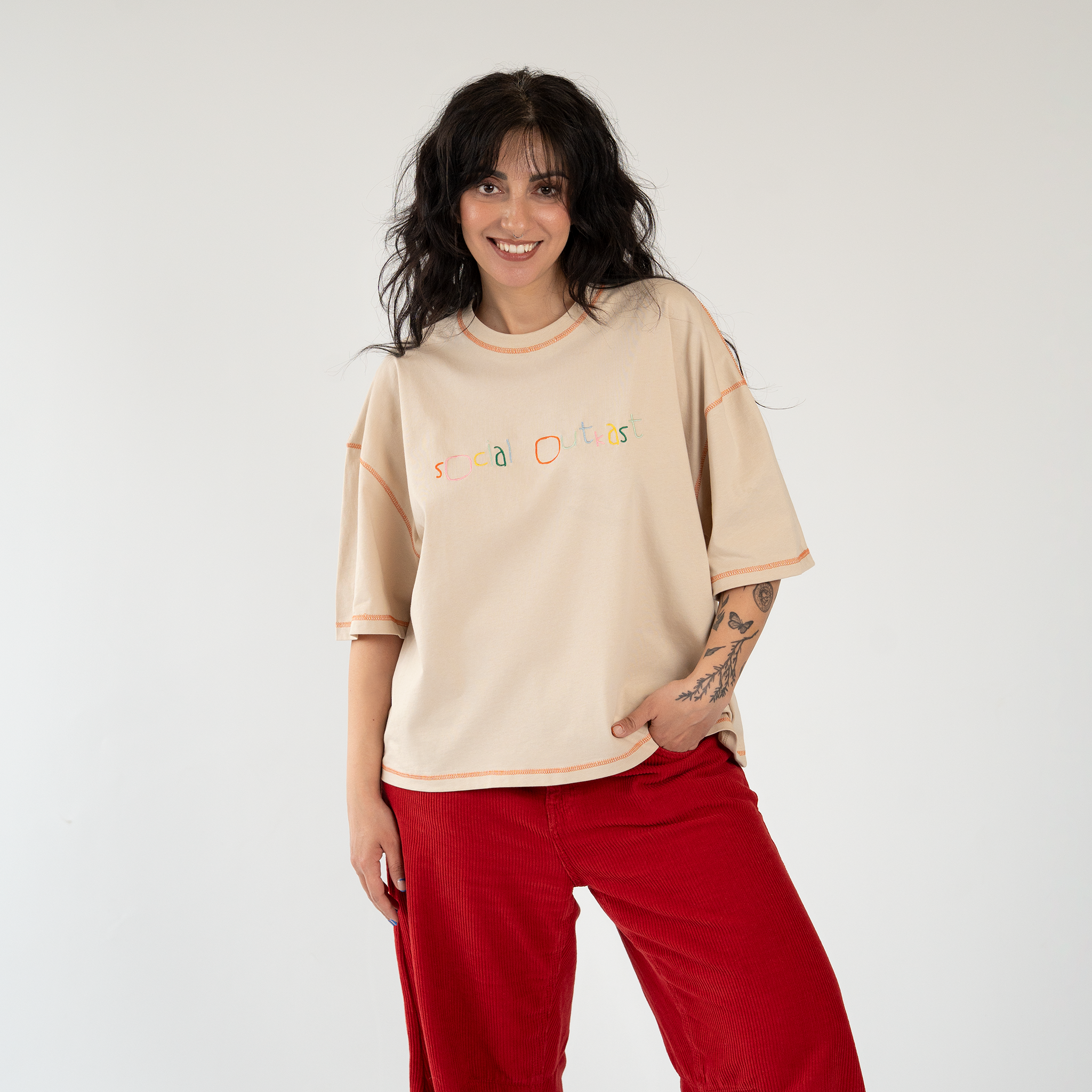 OG Kidscript beige t-shirt