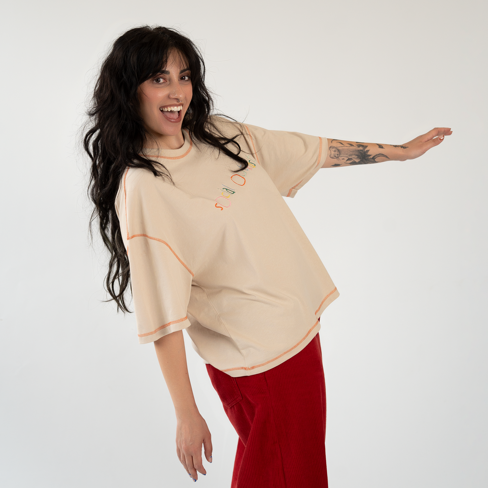 OG Kidscript beige t-shirt